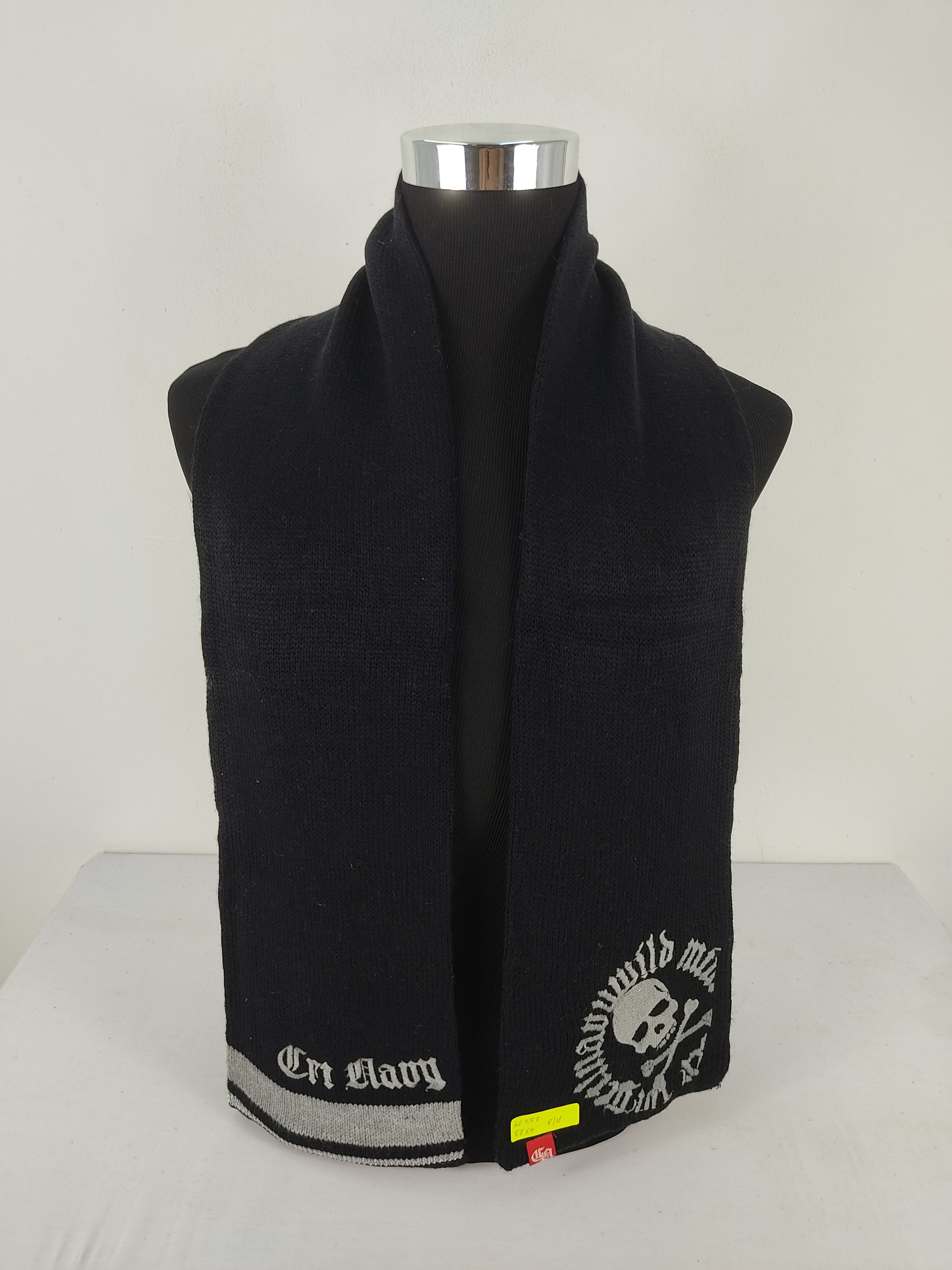 Japanese Brand Vintage Japanese Brand Skull Scarf / Muffler / Neckwear Size ONE SIZE - 1 Thumbnail