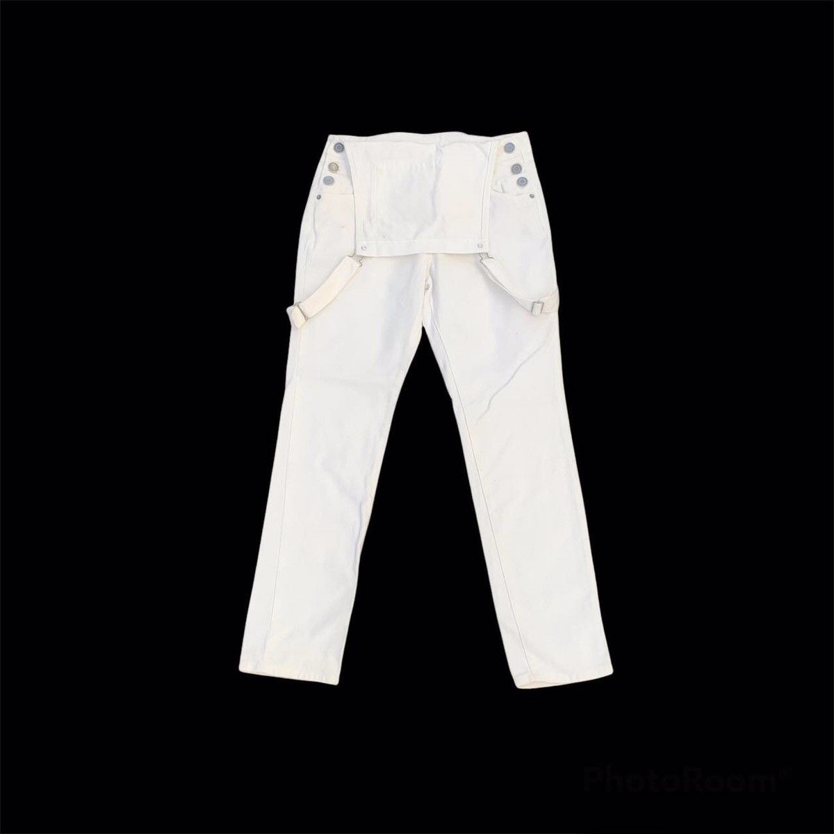 Japanese Brand Japanese Vintage Overalls Blank Streetwear Jumpsuits Size US 29 - 2 Thumbnail