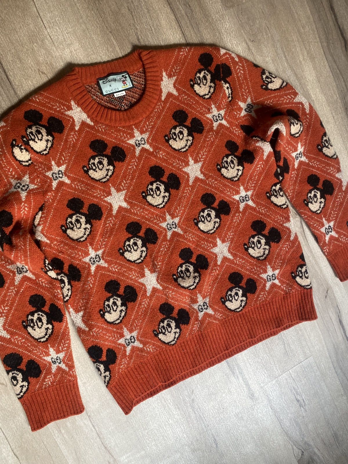Disney × Gucci Gucci x Disney Mickey jacquard Knit Sweater Size US L / EU 52-54 / 3 - 5 Thumbnail
