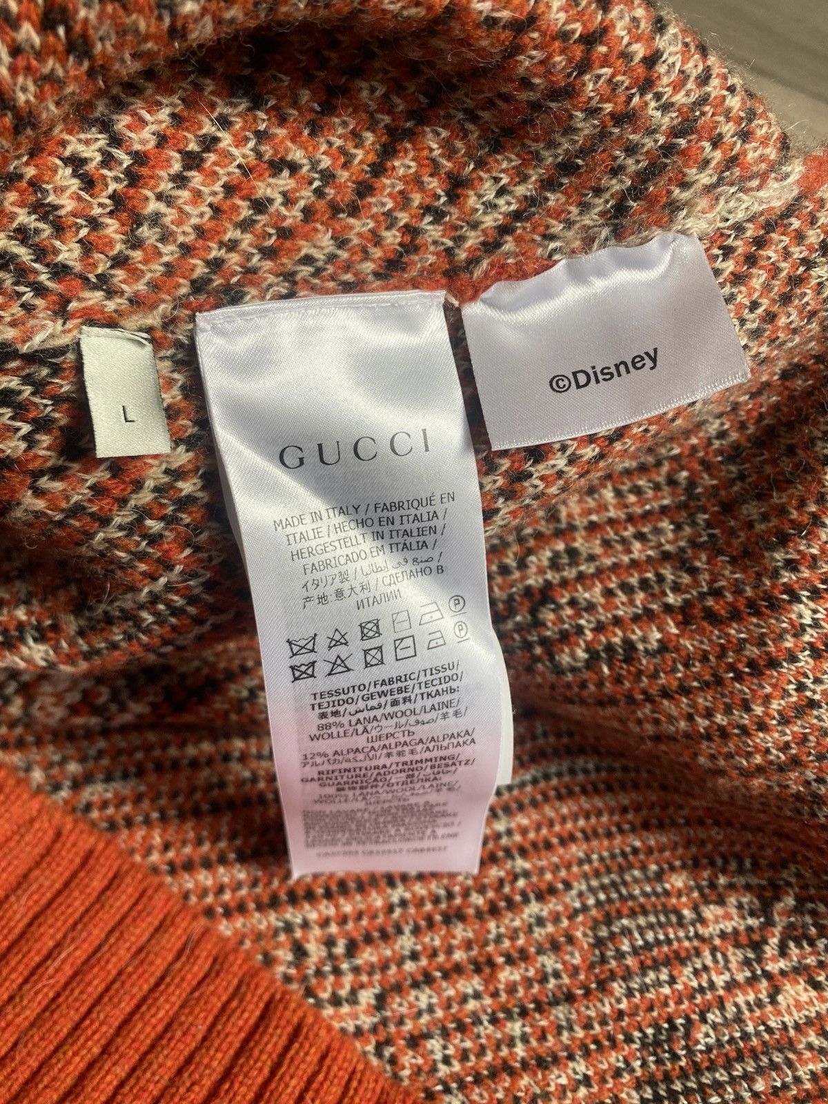 Disney × Gucci Gucci x Disney Mickey jacquard Knit Sweater Size US L / EU 52-54 / 3 - 4 Thumbnail