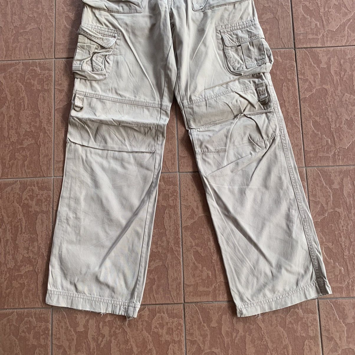 Japanese Brand × Vintage JAPANESE VINTAGE TROUSERS WITH TIE CARGO PANTS Size 27" / US 4 / IT 40 - 4 Thumbnail