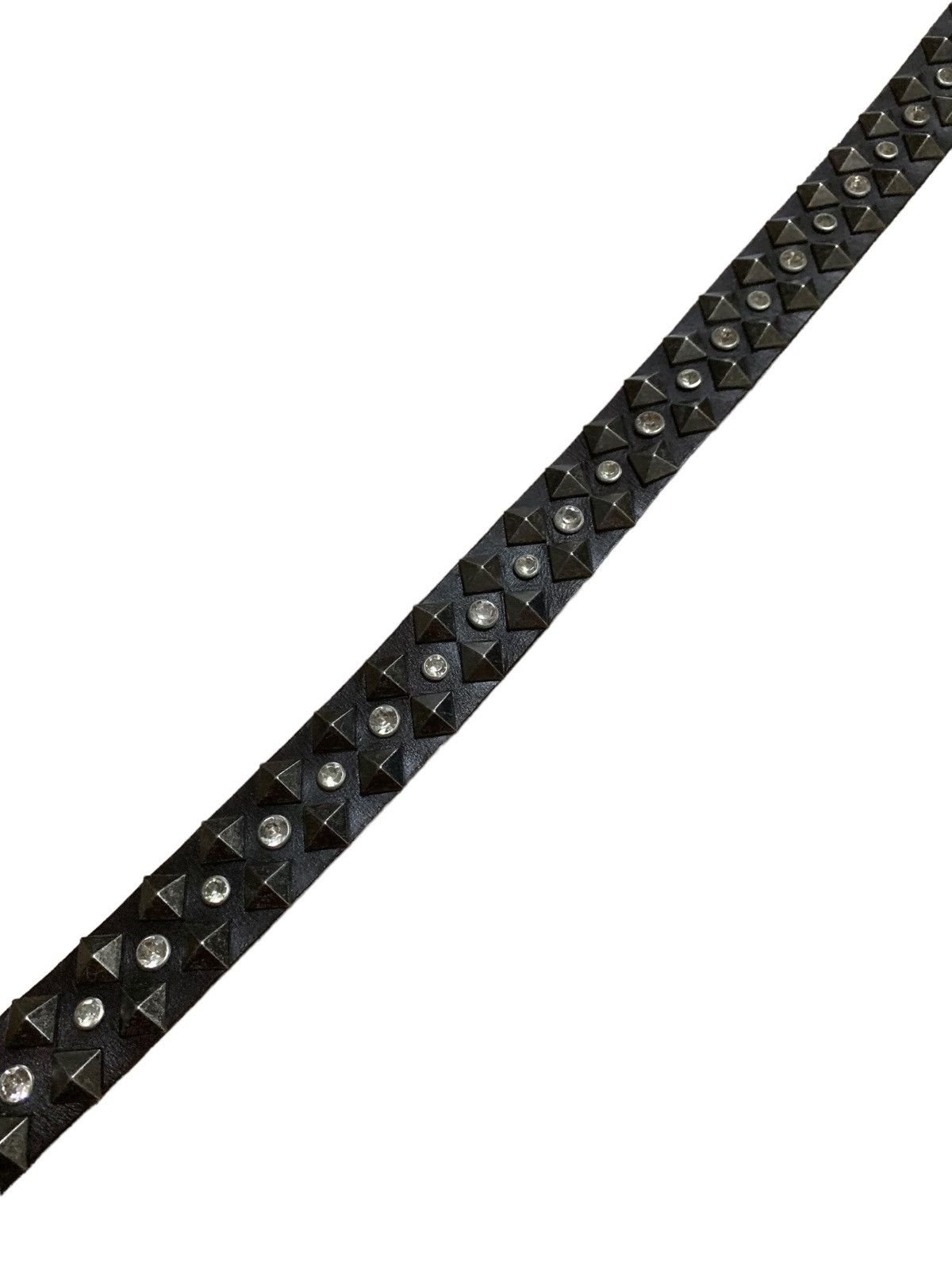 Japanese Brand 🇯🇵 Japan Crafted Swarovski Studded Leather Belt BB Simons Size ONE SIZE - 6 Thumbnail
