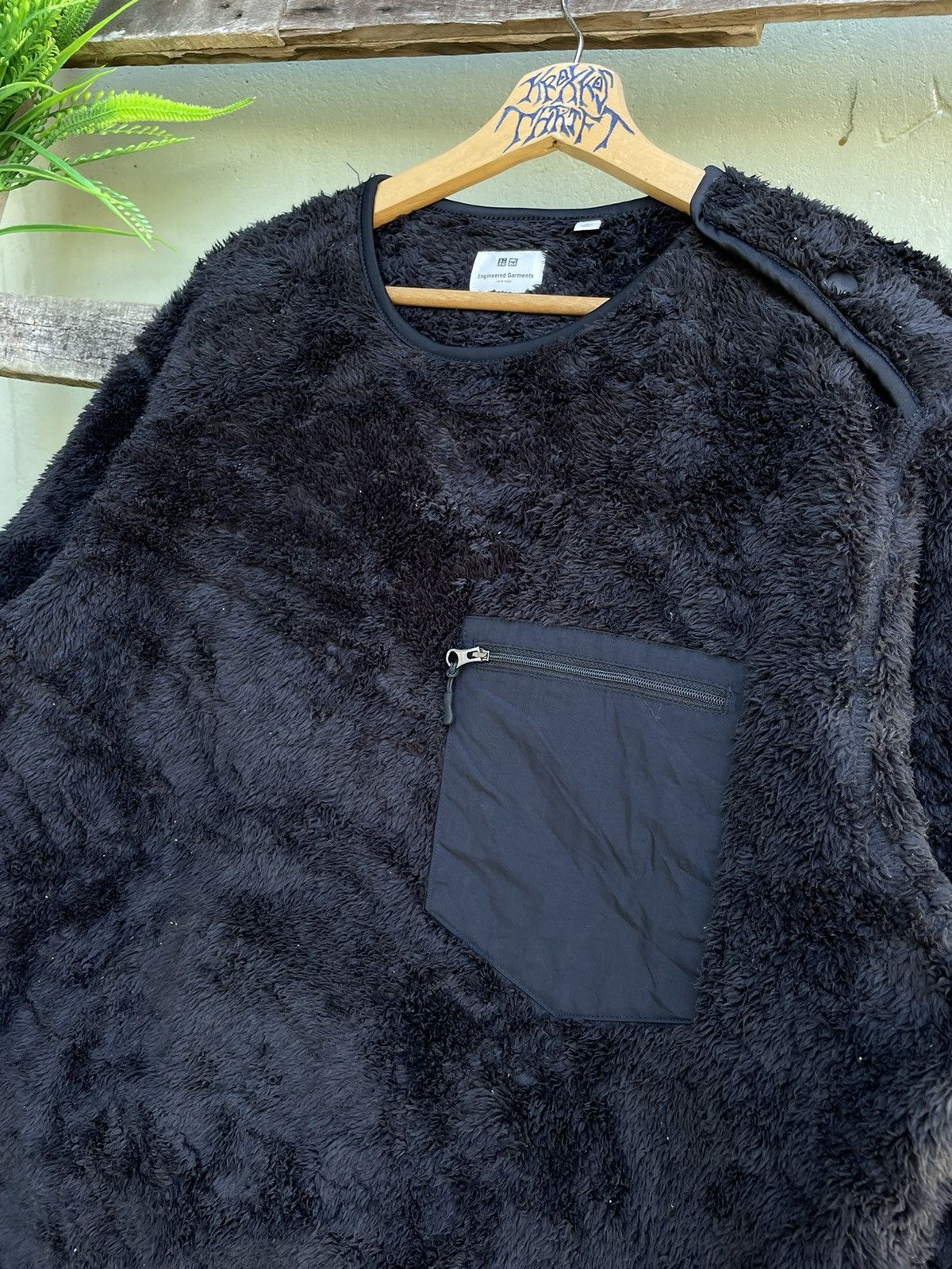 ⚡️Uniqlo Engineered Garments Patchwork Pocket Sherpa Fleece