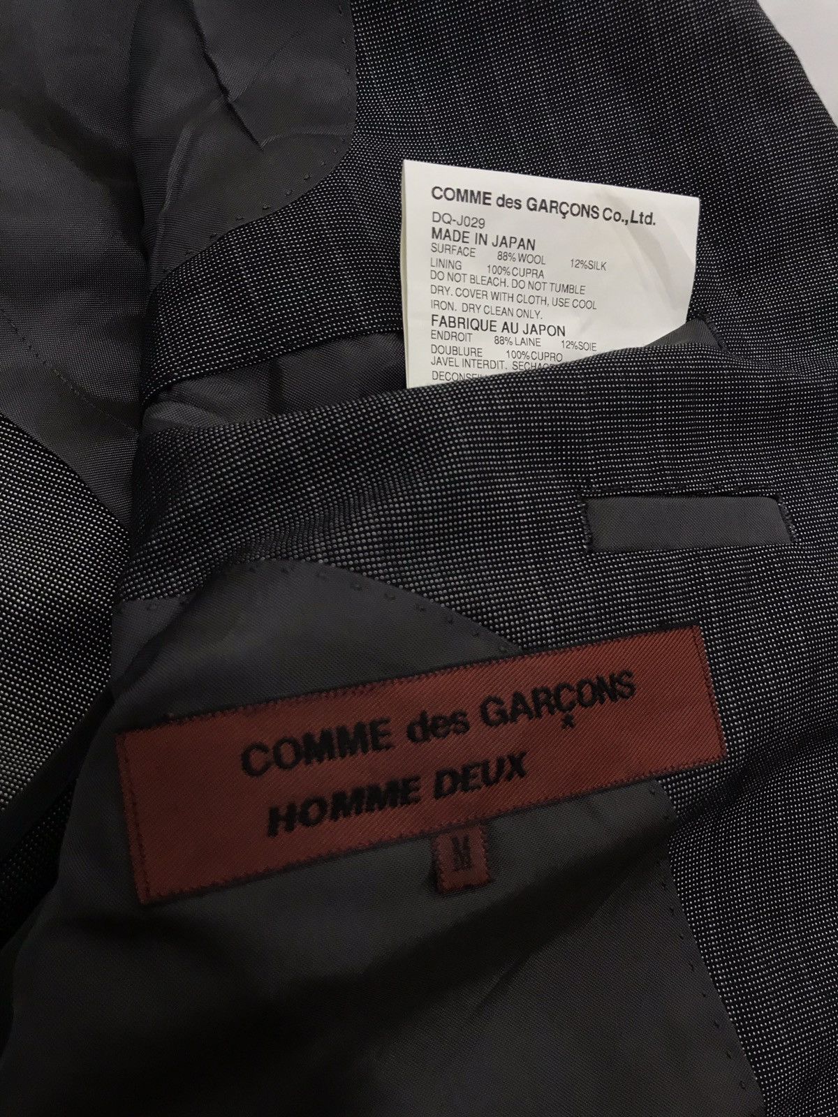 Comme des Garcons × Comme des Garcons Homme Plus AD 2005 CDG Homme Blazer Jacket Size US M / EU 48-50 / 2 - 3 Thumbnail