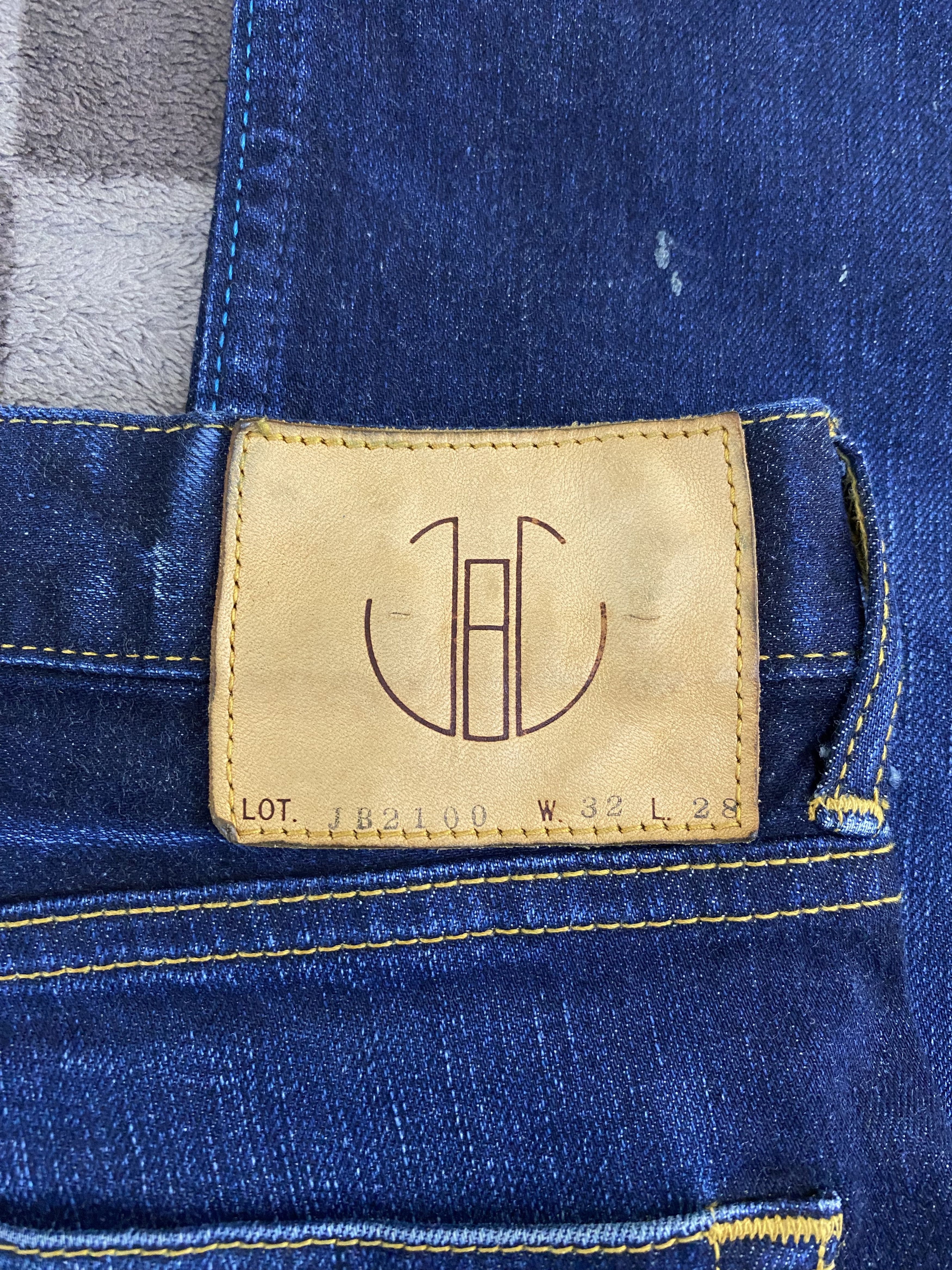 Japan Blue Jeans Japan Blue Jeans Lot. JB2100 Indigo Distress Denim Jean Size US 34 / EU 50 - 5 Thumbnail