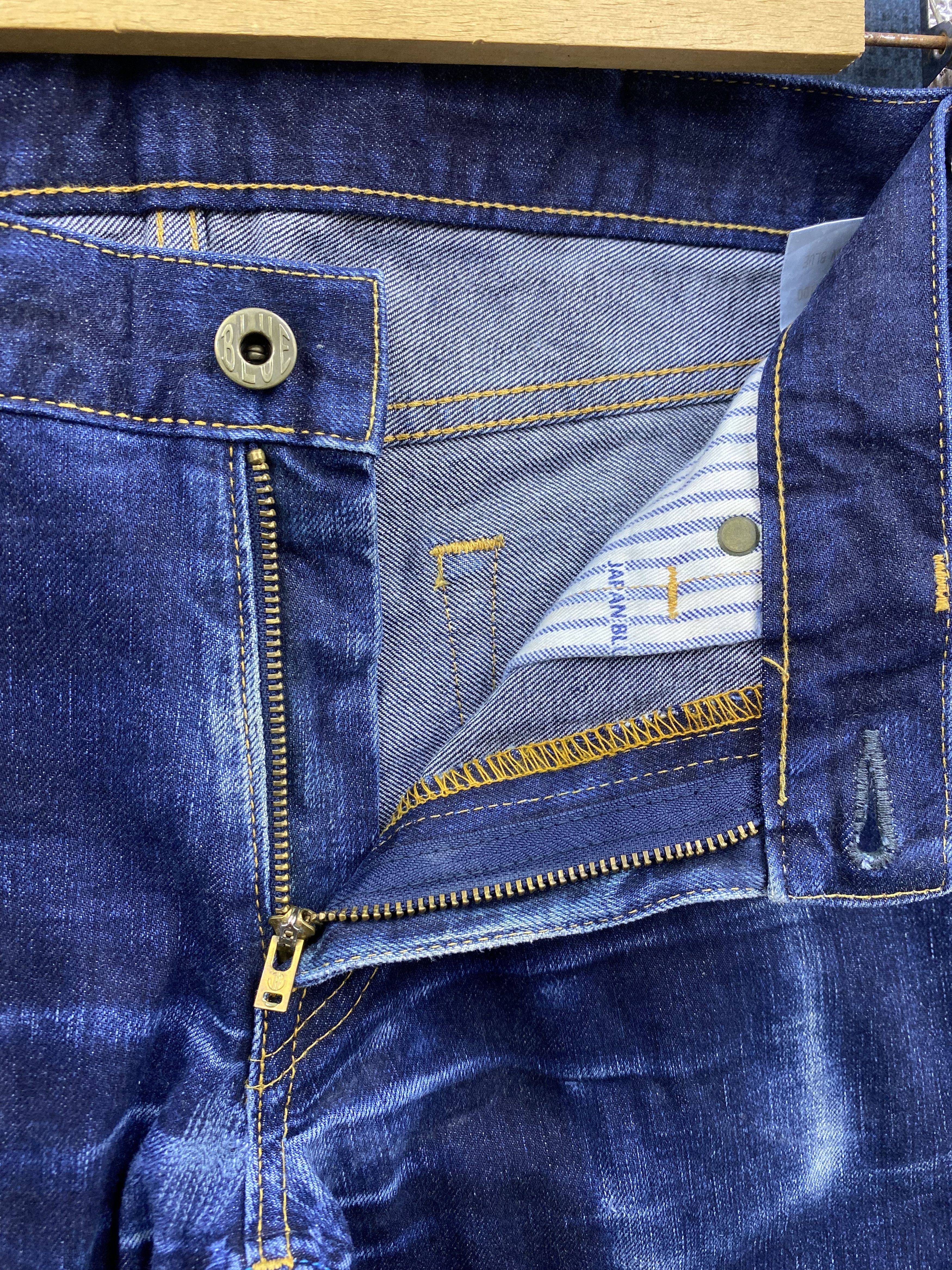 Japan Blue Jeans Japan Blue Jeans Lot. JB2100 Indigo Distress Denim Jean Size US 34 / EU 50 - 17 Thumbnail