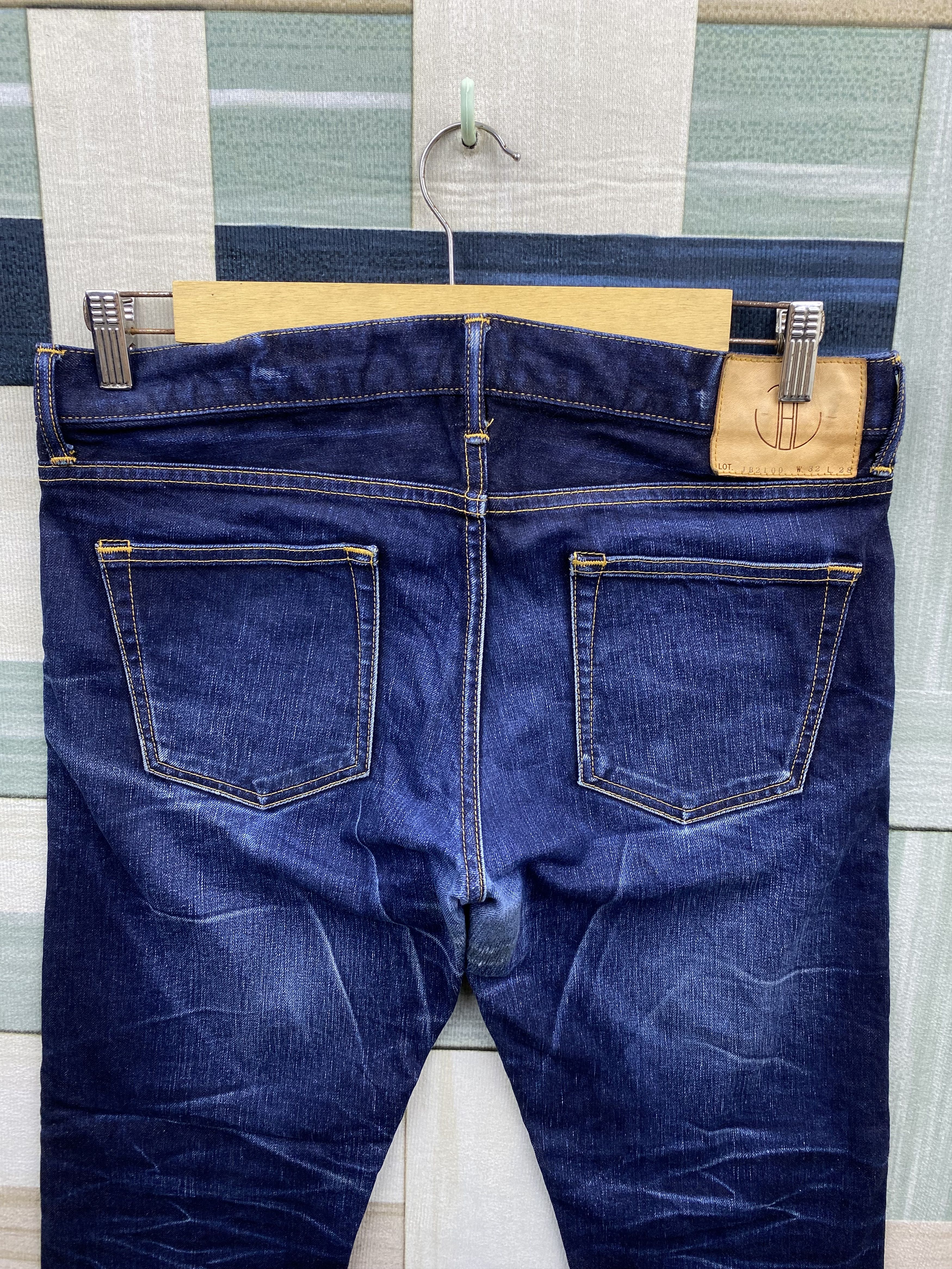 Japan Blue Jeans Japan Blue Jeans Lot. JB2100 Indigo Distress Denim Jean Size US 34 / EU 50 - 4 Thumbnail