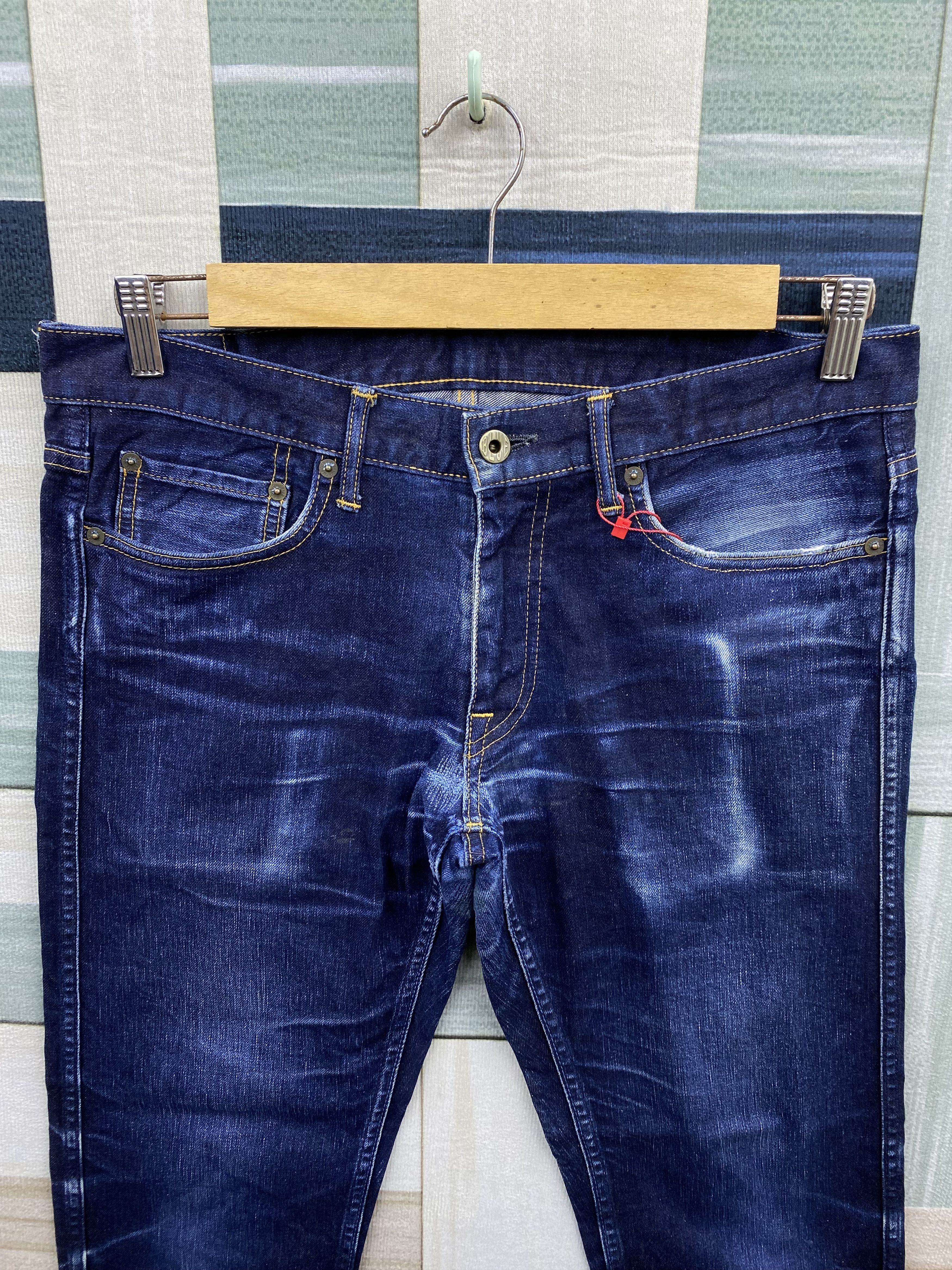 Japan Blue Jeans Japan Blue Jeans Lot. JB2100 Indigo Distress Denim Jean Size US 34 / EU 50 - 3 Thumbnail