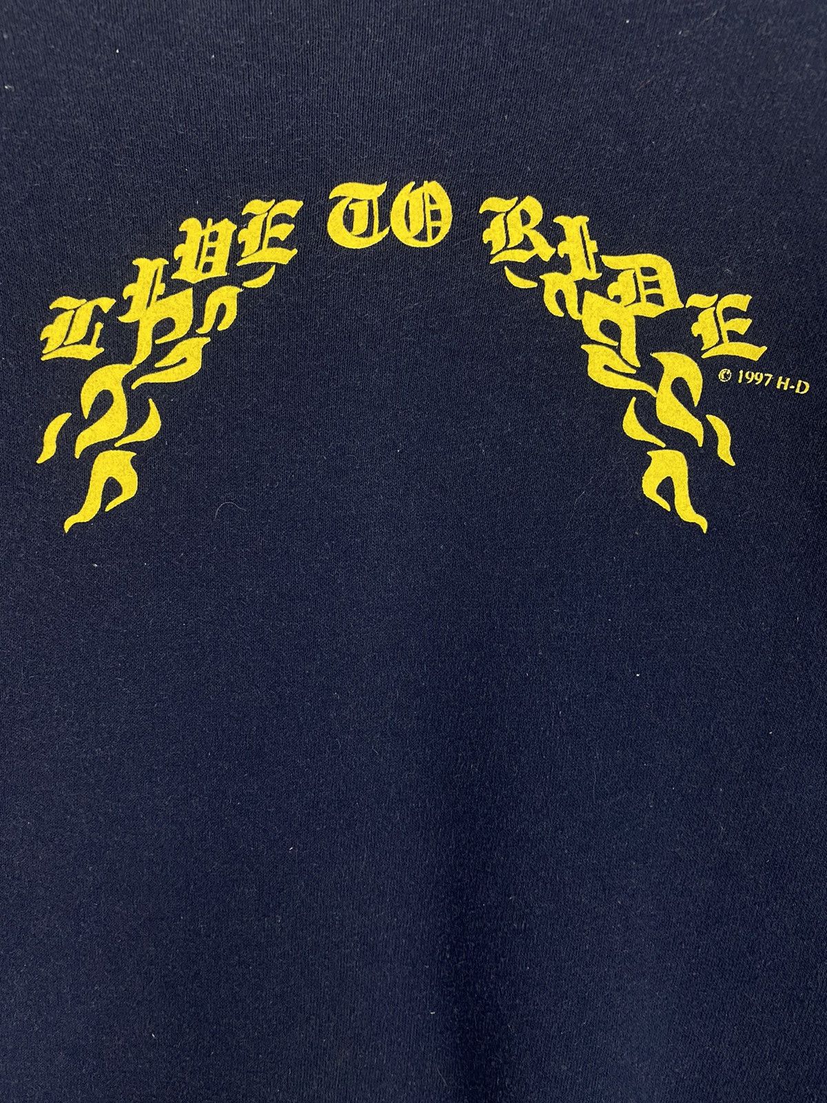 Harley Davidson Vintage Harley Davidson Live To Ride Sweatshirt Size US L / EU 52-54 / 3 - 5 Thumbnail