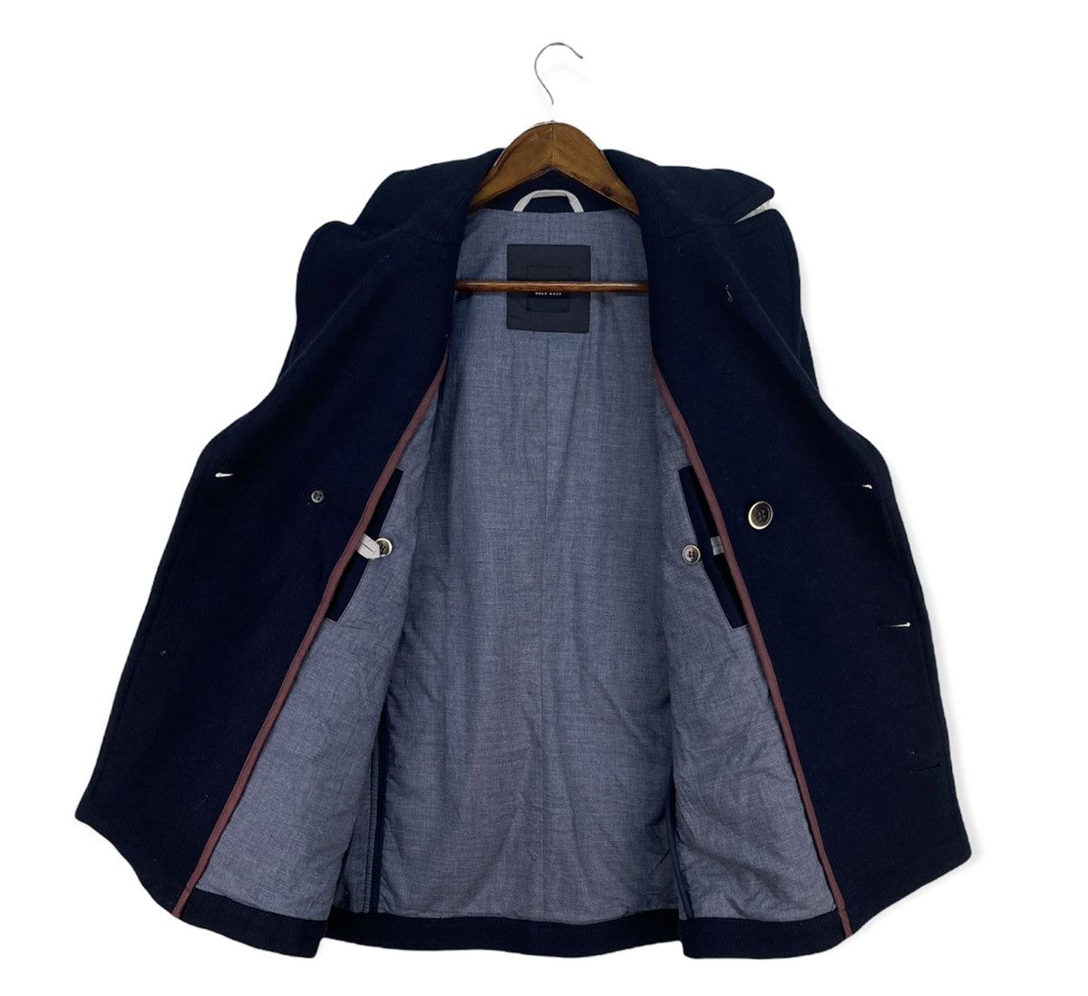 Hugo Boss Hugo Boss Wool Jacket Size US L / EU 52-54 / 3 - 3 Thumbnail