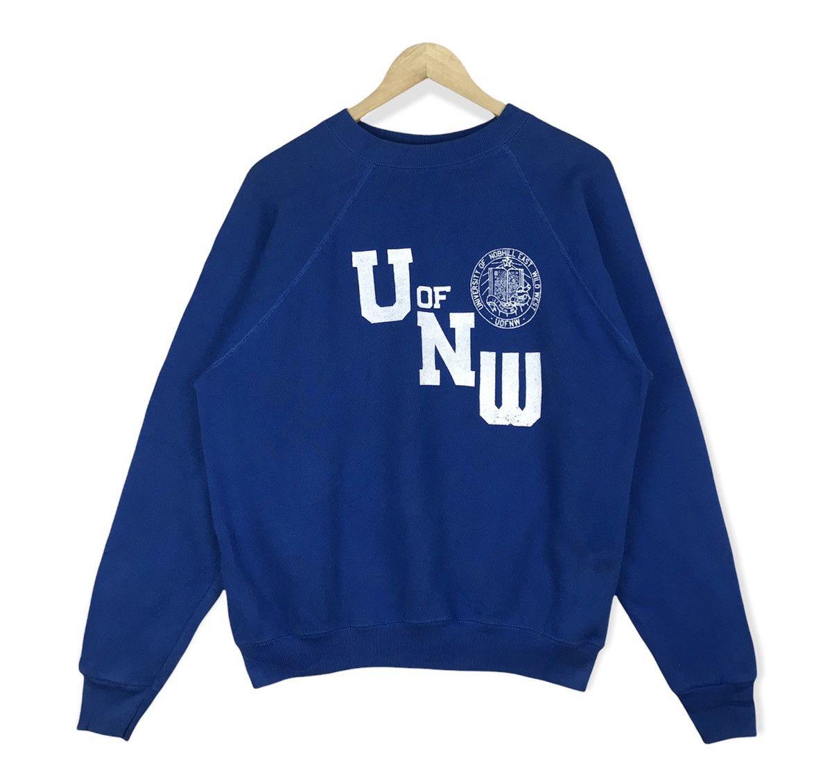 Vintage Vintage University Of Nobhill East Wild Sweatshirt Size US M / EU 48-50 / 2 - 1 Thumbnail