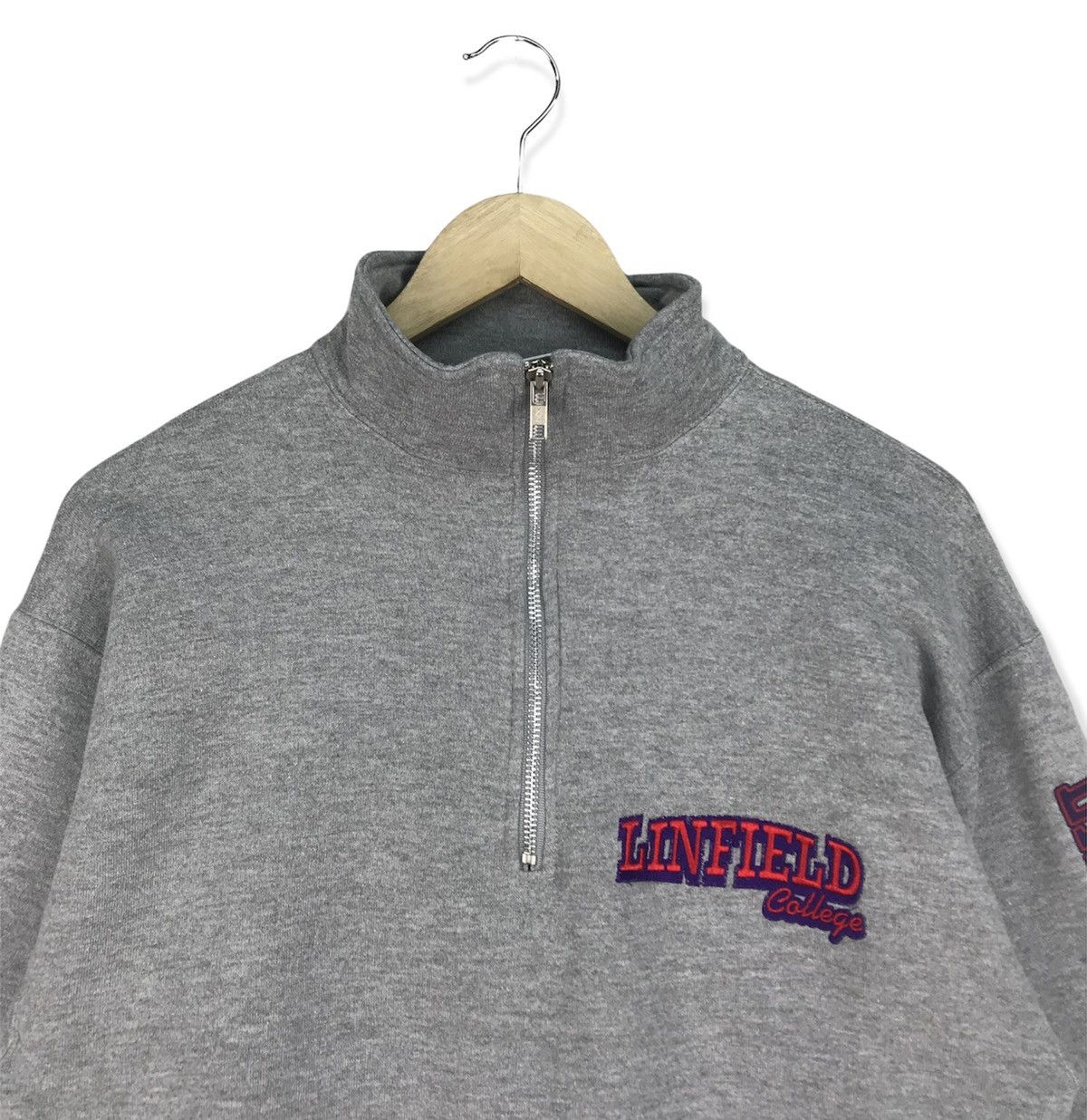 Russell Athletic Vintage Linfield College Half Zip Sweatshirt Size US S / EU 44-46 / 1 - 3 Thumbnail