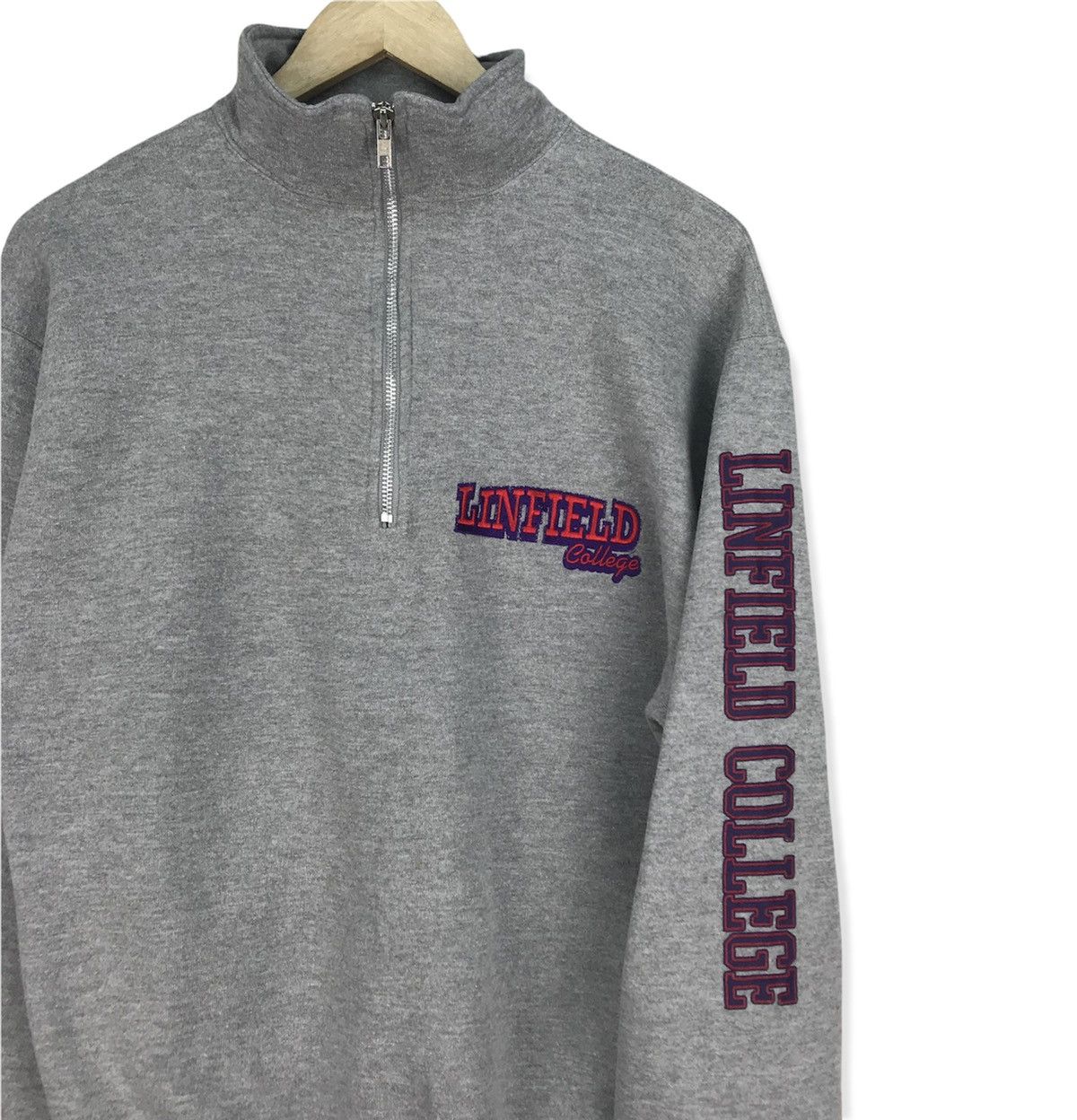 Russell Athletic Vintage Linfield College Half Zip Sweatshirt Size US S / EU 44-46 / 1 - 2 Thumbnail
