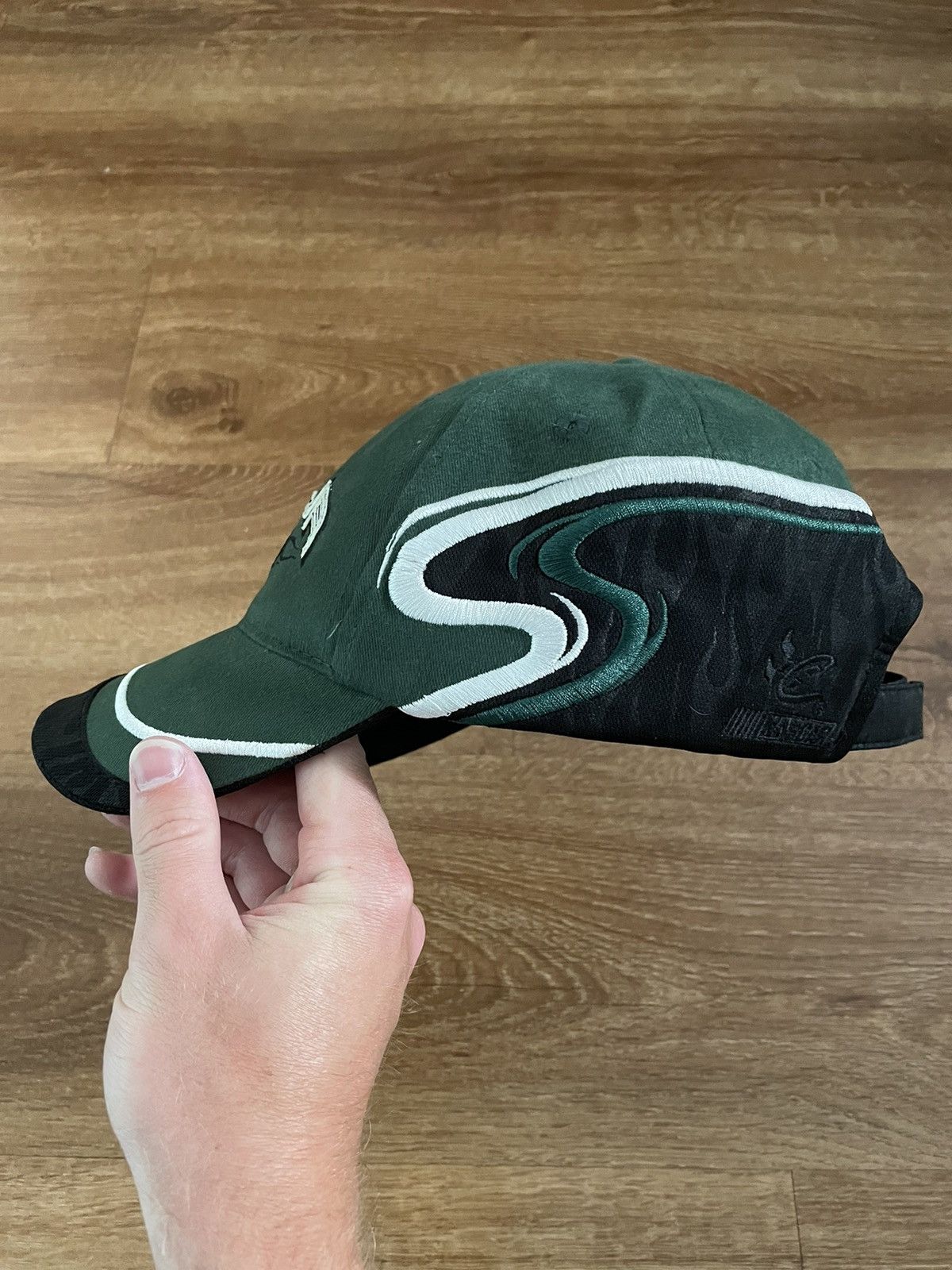 NASCAR × Signatures Y2K NASCAR Dale Earnhardt Jr. SIGNED Racer Hat Size ONE SIZE - 5 Thumbnail