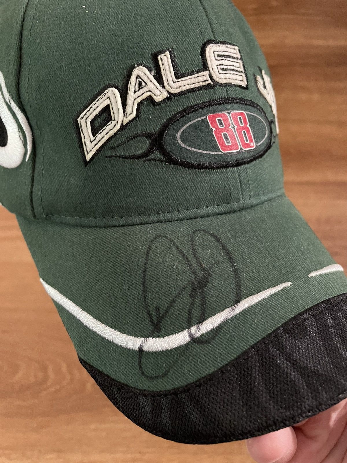 NASCAR × Signatures Y2K NASCAR Dale Earnhardt Jr. SIGNED Racer Hat Size ONE SIZE - 3 Thumbnail