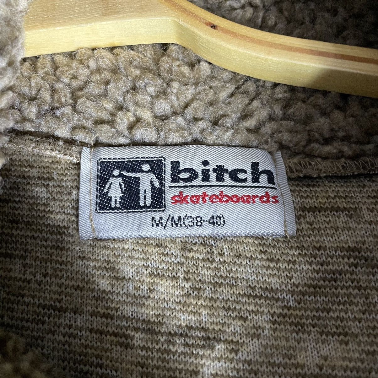 Vintage a40 vtg BITCH SKATEBOARD FLEECE canter logo HALF ZIP J Size US M / EU 48-50 / 2 - 14 Thumbnail
