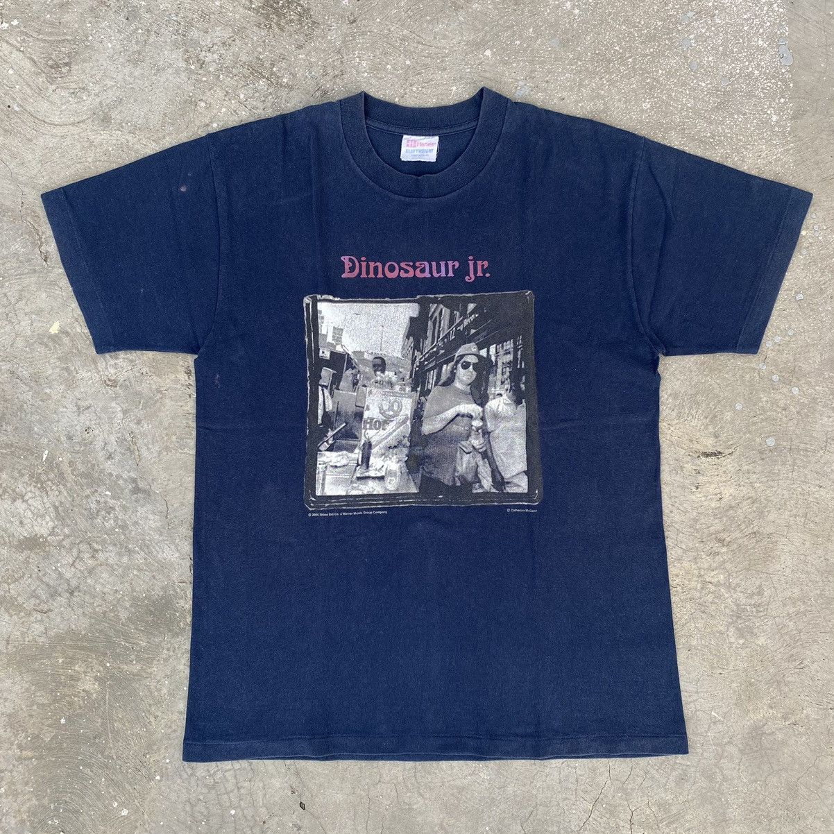 image of Band Tees x Vintage Dinosaur Jr J Mascis Photo Tee in Navy, Men's (Size Medium)