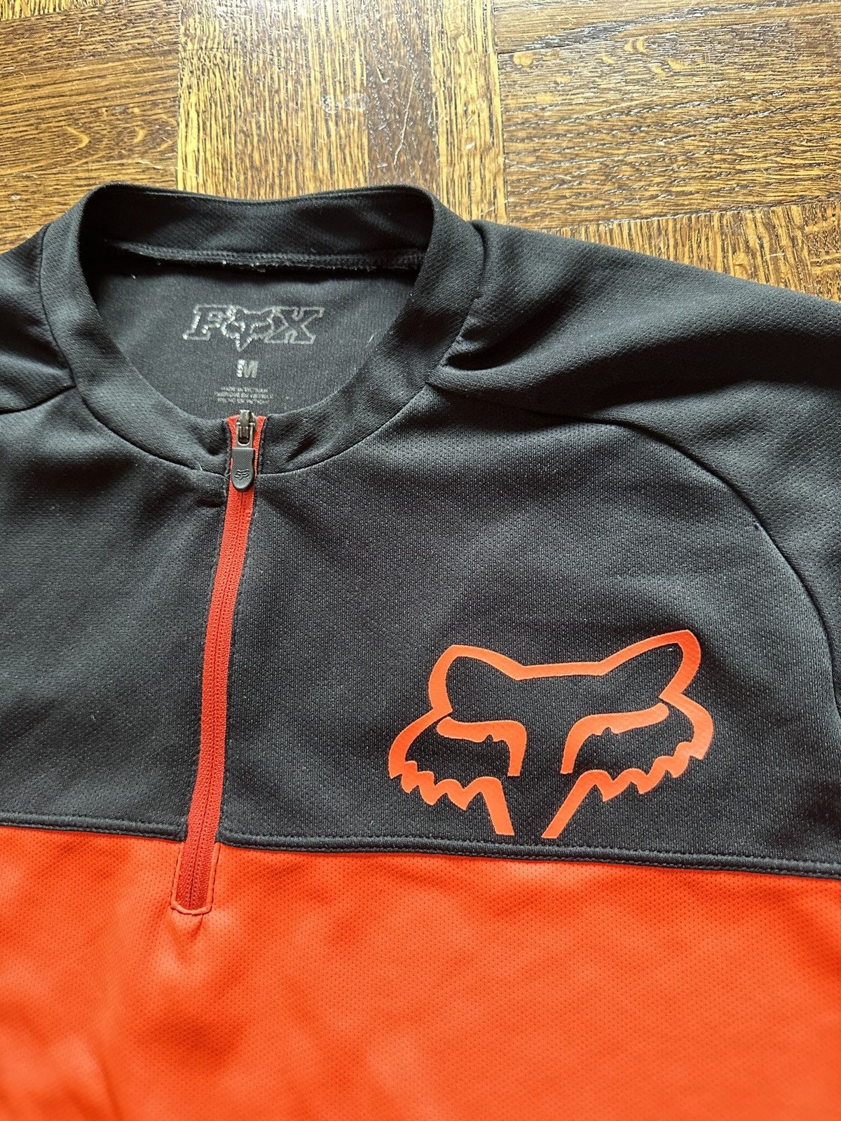 Fox Racing Y2K Fox Motorcross Racing Quarter Zip Tee Shirt Size US M / EU 48-50 / 2 - 5 Thumbnail