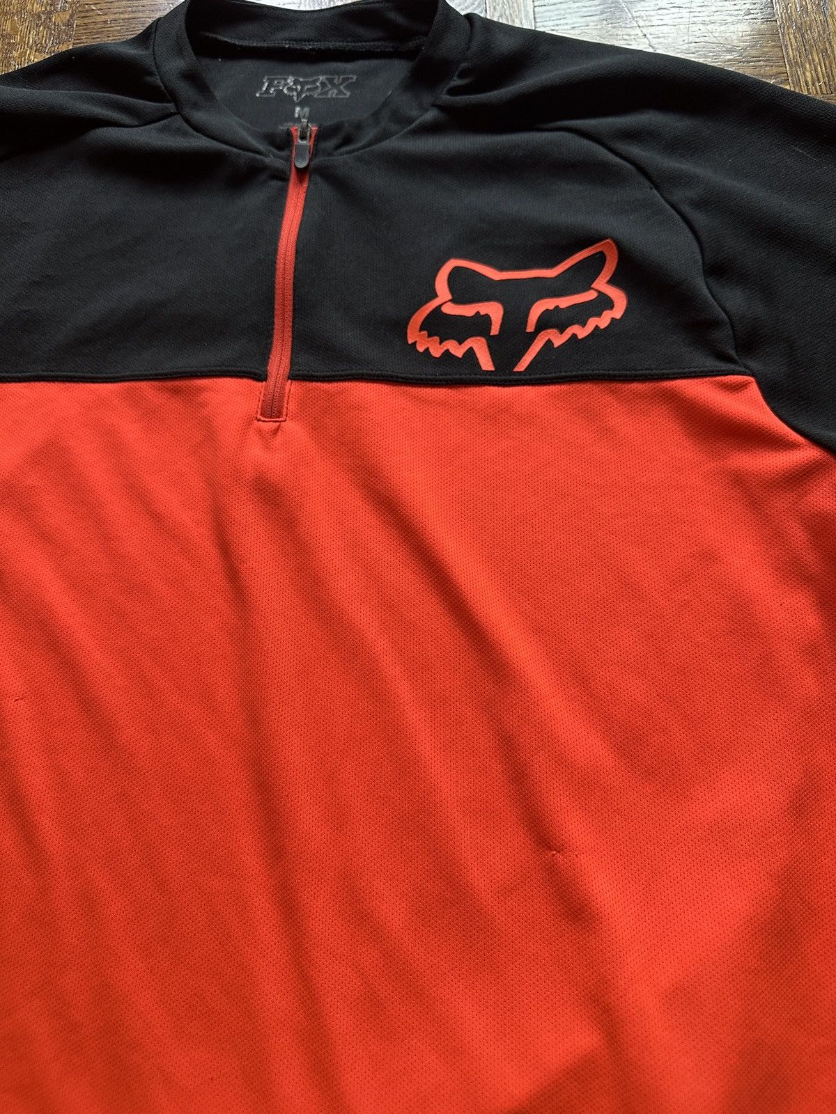 Fox Racing Y2K Fox Motorcross Racing Quarter Zip Tee Shirt Size US M / EU 48-50 / 2 - 4 Thumbnail