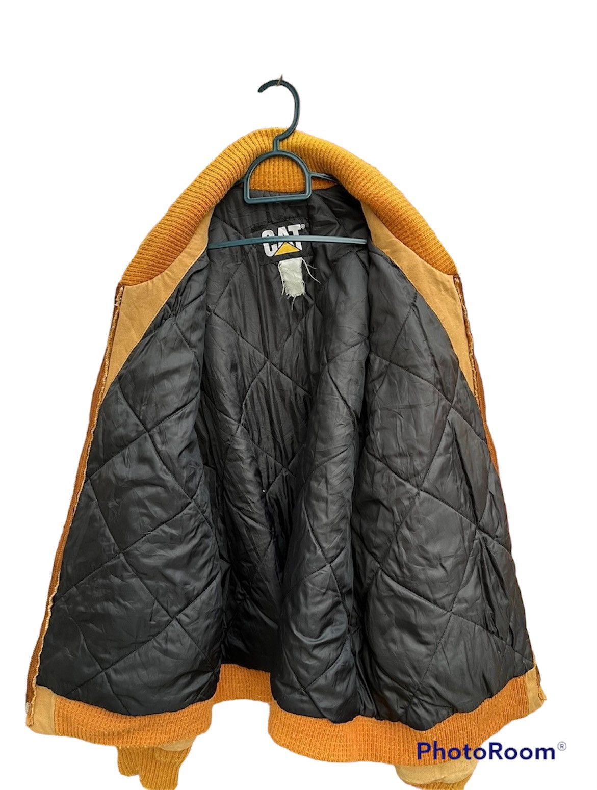 Carhartt (A69). VINTAGE CATERPILLAR DUCK CANVAS BOMBER JACKET Size US L / EU 52-54 / 3 - 5 Thumbnail