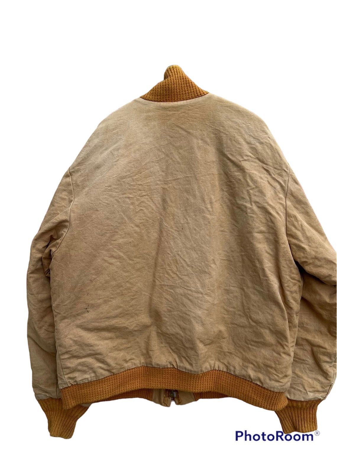 Carhartt (A69). VINTAGE CATERPILLAR DUCK CANVAS BOMBER JACKET Size US L / EU 52-54 / 3 - 4 Thumbnail