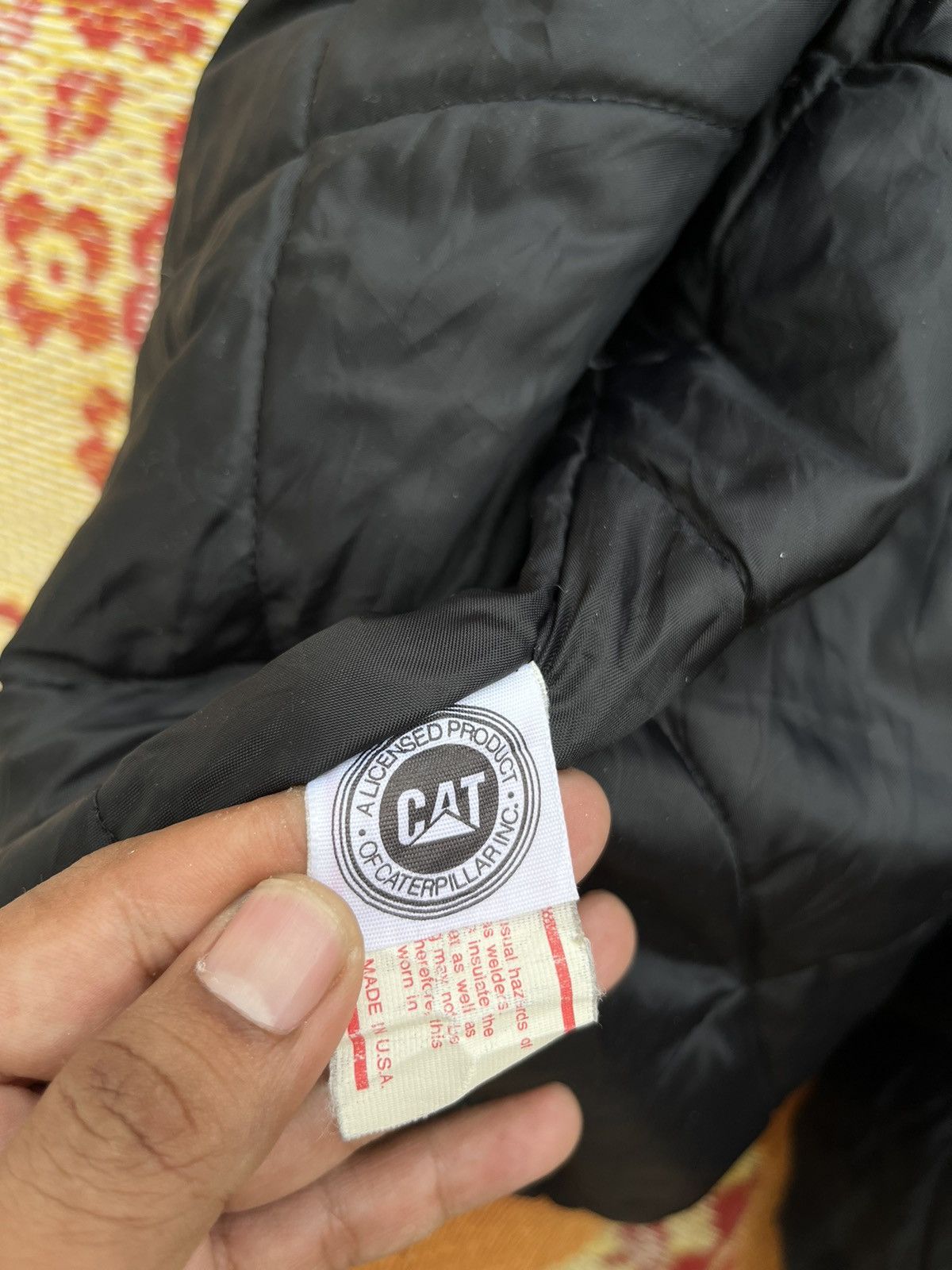 Carhartt (A69). VINTAGE CATERPILLAR DUCK CANVAS BOMBER JACKET Size US L / EU 52-54 / 3 - 8 Thumbnail