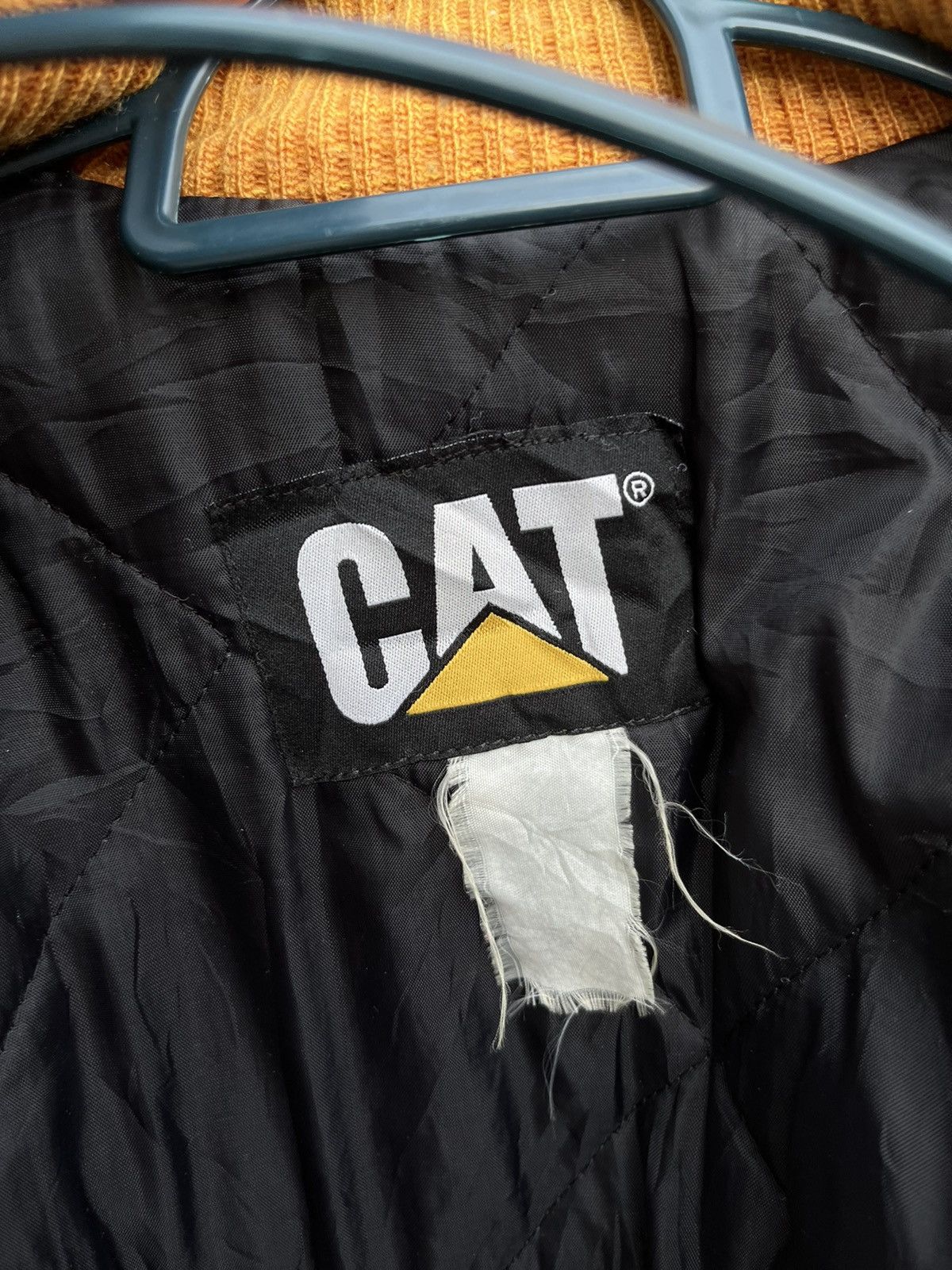 Carhartt (A69). VINTAGE CATERPILLAR DUCK CANVAS BOMBER JACKET Size US L / EU 52-54 / 3 - 7 Thumbnail
