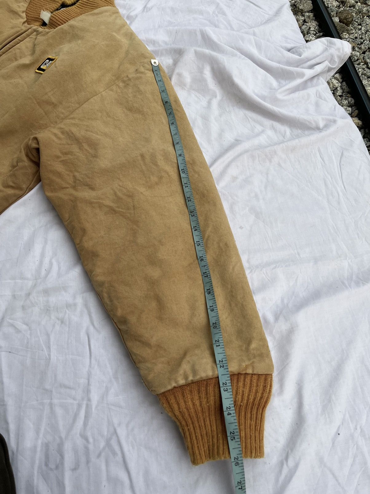 Carhartt (A69). VINTAGE CATERPILLAR DUCK CANVAS BOMBER JACKET Size US L / EU 52-54 / 3 - 14 Thumbnail