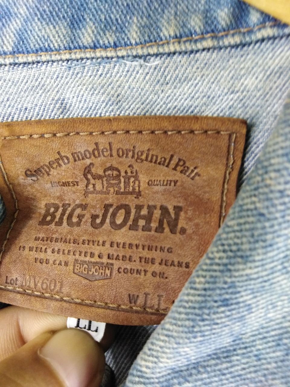 Big John × Vintage RARE VINTAGE BIG JOHN DENIM JACKET Size US L / EU 52-54 / 3 - 5 Thumbnail