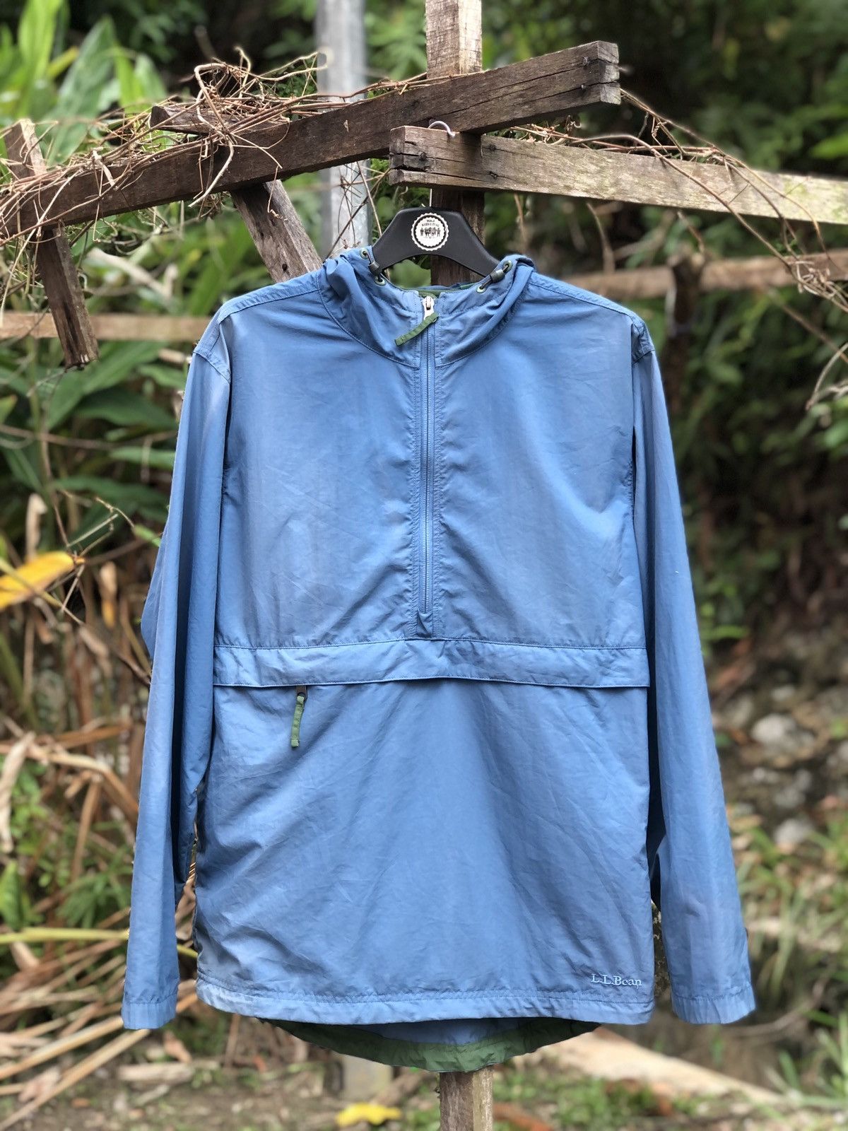 L.L. Bean Vintage Thrashed Faded Anorak Jacket Pullover by LL Bean Size US L / EU 52-54 / 3 - 1 Thumbnail