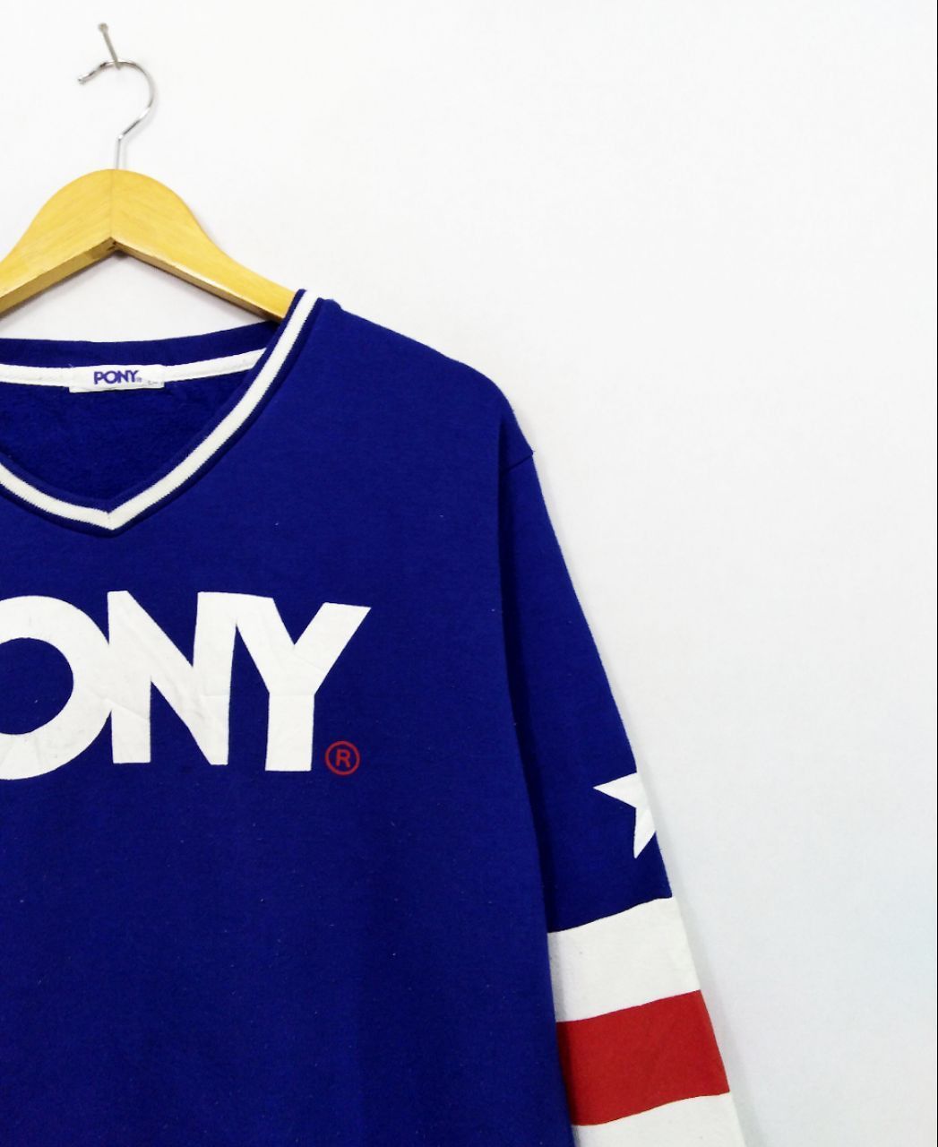 PONY BIG LOGO PONY SWEATSHIRT LIKE CAPTAIN AMERICA Size US L / EU 52-54 / 3 - 4 Thumbnail