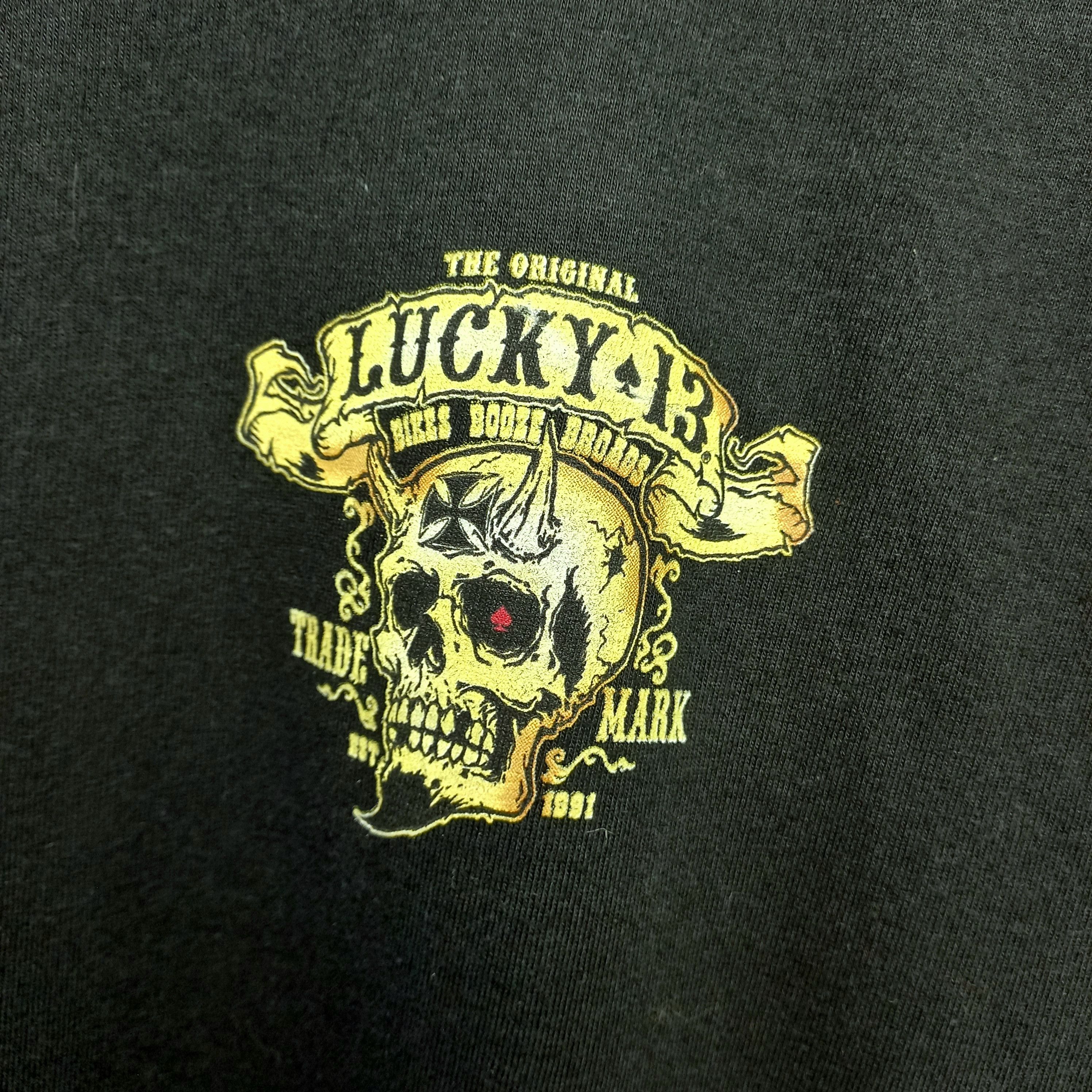 Vintage Lucky 13 Apparel Bikes Booze Broads Logo T-Shirt Vintage 90s Size US M / EU 48-50 / 2 - 8 Thumbnail