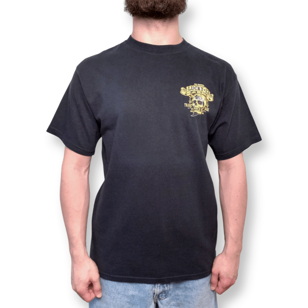 Vintage Lucky 13 Apparel Bikes Booze Broads Logo T-Shirt Vintage 90s Size US M / EU 48-50 / 2 - 3 Thumbnail