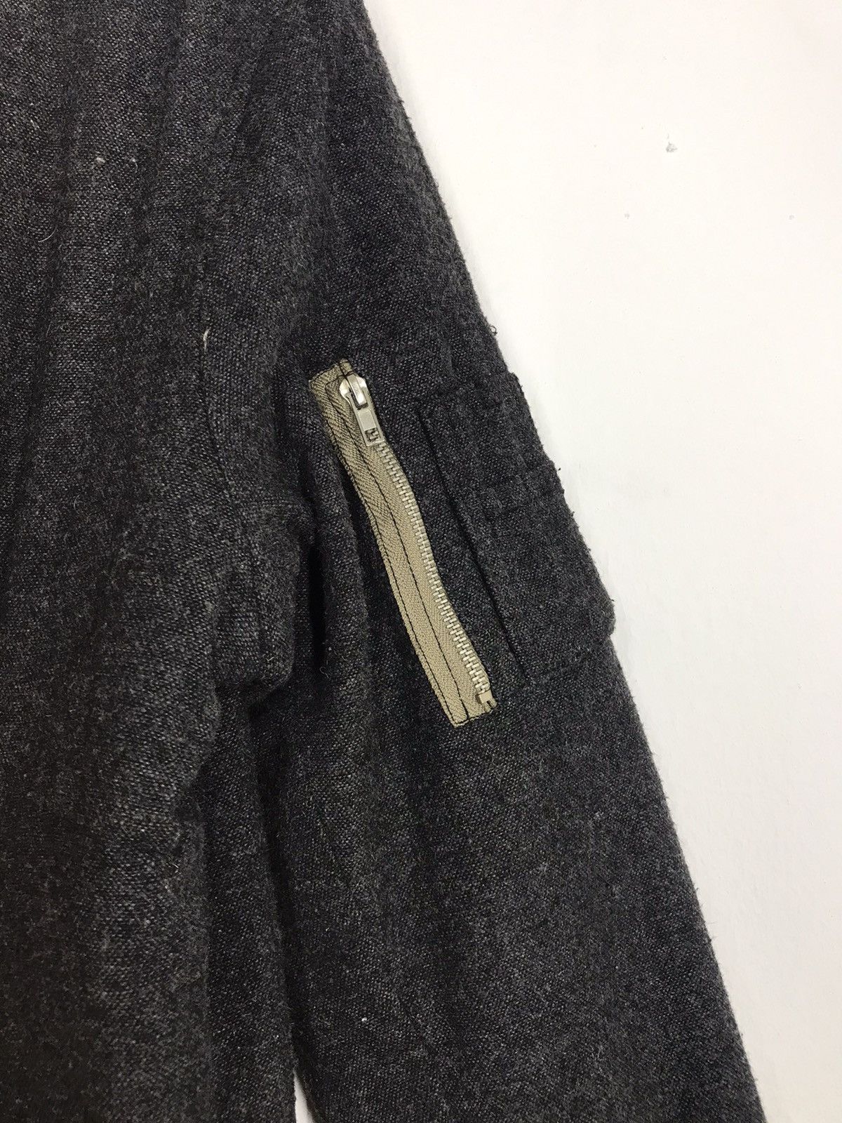 Japanese Brand Vintage Paint Loma Wool Bomber Jacket Size US M / EU 48-50 / 2 - 7 Thumbnail