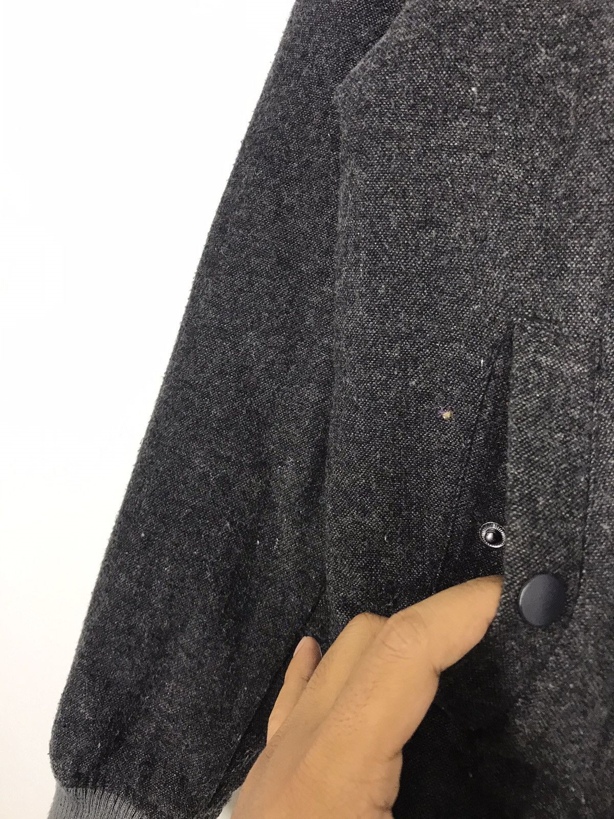 Japanese Brand Vintage Paint Loma Wool Bomber Jacket Size US M / EU 48-50 / 2 - 5 Thumbnail