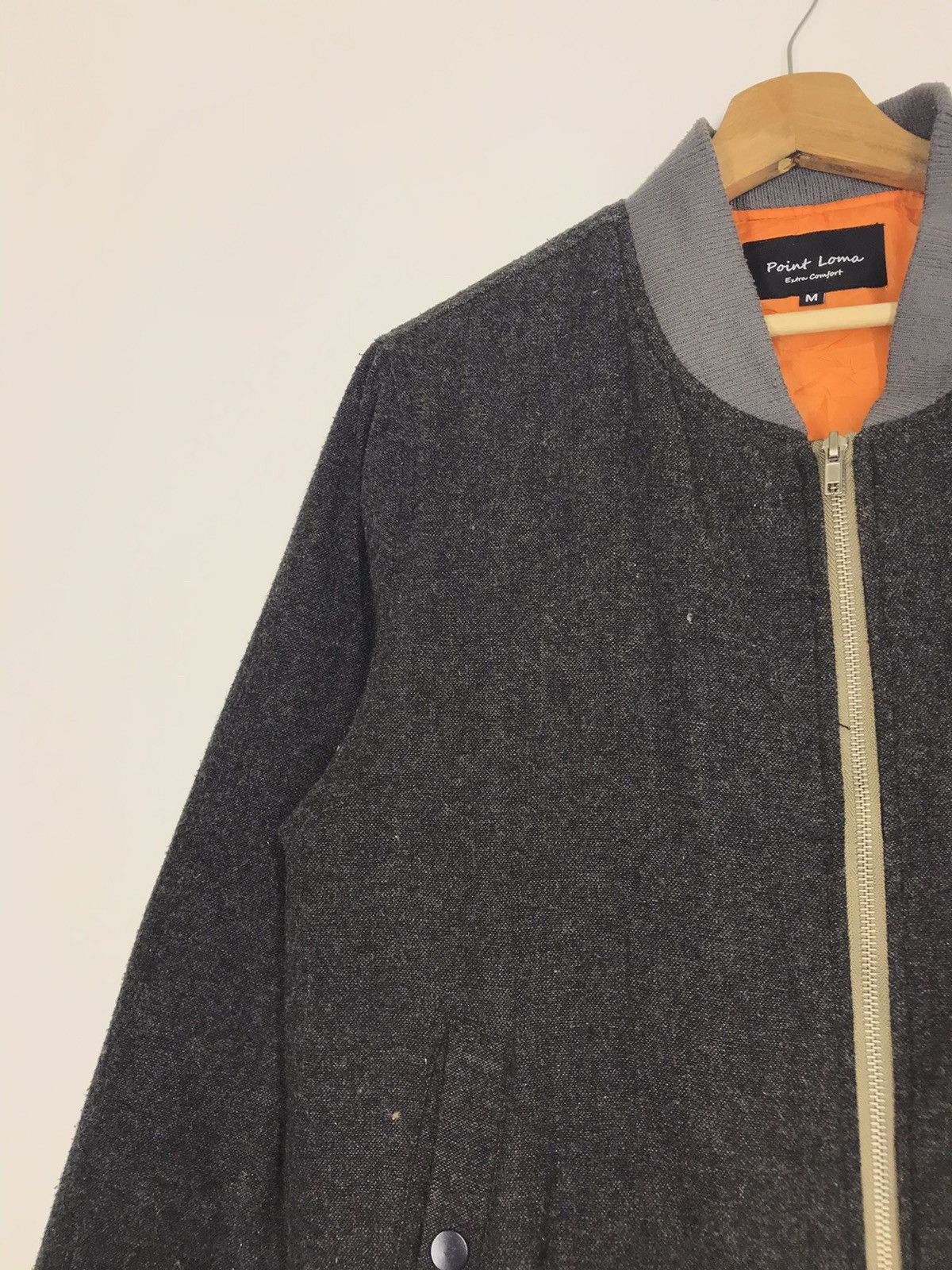 Japanese Brand Vintage Paint Loma Wool Bomber Jacket Size US M / EU 48-50 / 2 - 4 Thumbnail
