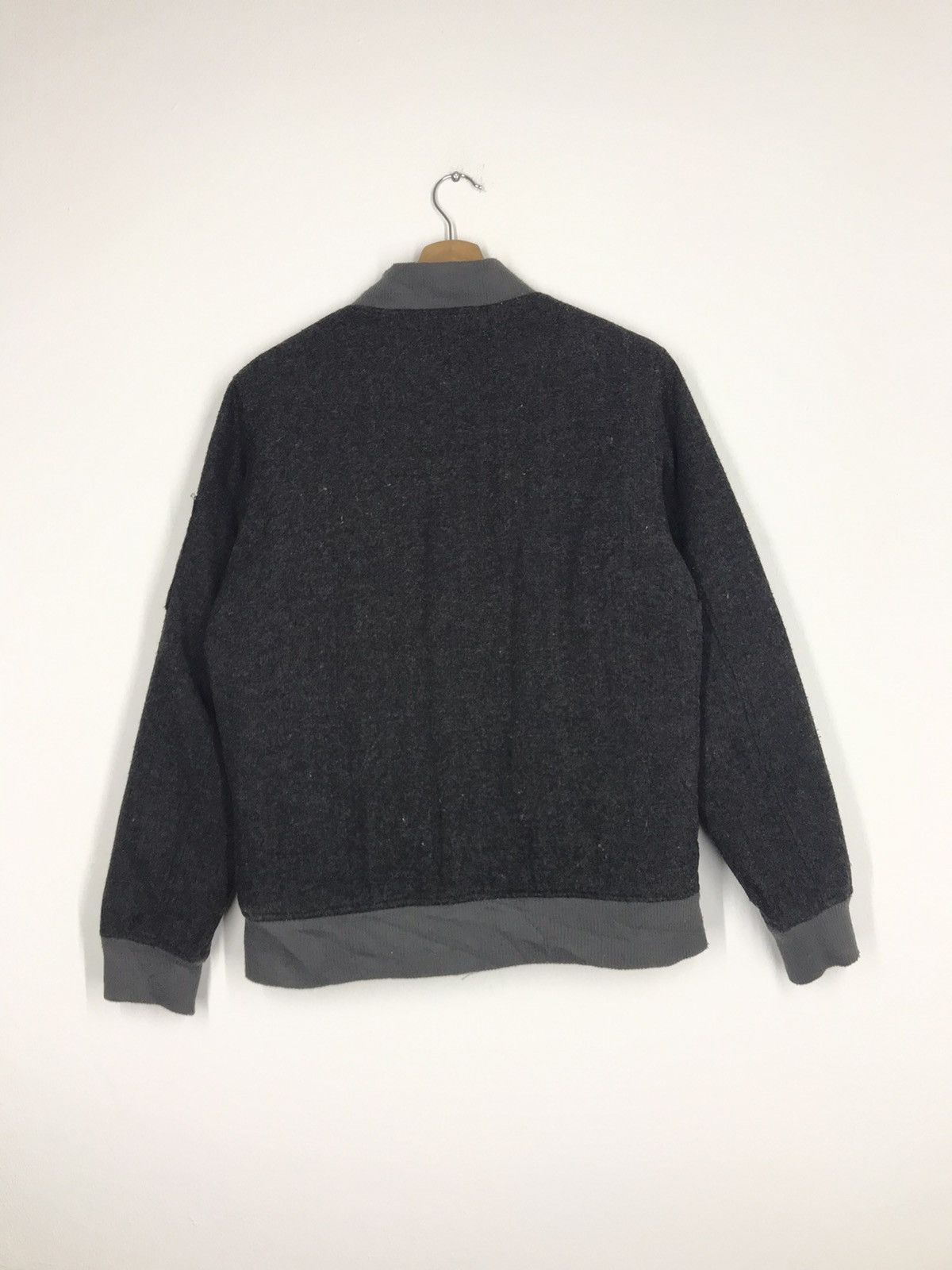 Japanese Brand Vintage Paint Loma Wool Bomber Jacket Size US M / EU 48-50 / 2 - 3 Thumbnail