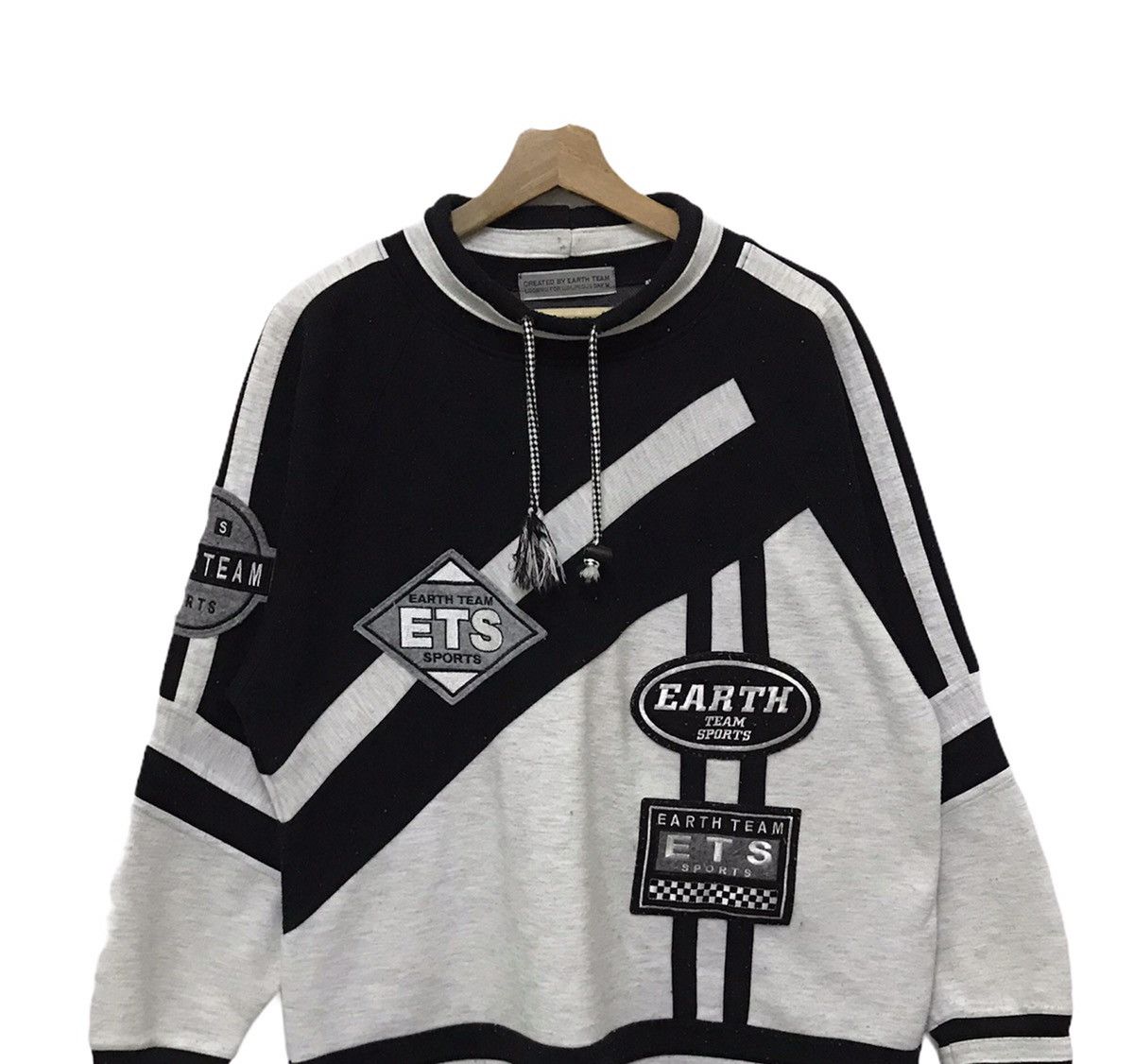 Japanese Brand × Sports Specialties Vintage ETS Earth Team Sport Racing Sweatshirt Two Tones Size US M / EU 48-50 / 2 - 3 Thumbnail