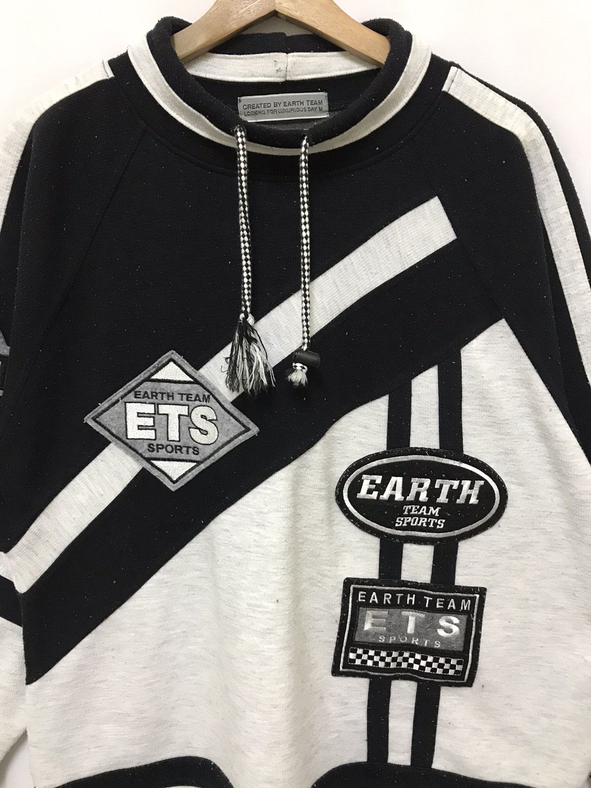 Japanese Brand × Sports Specialties Vintage ETS Earth Team Sport Racing Sweatshirt Two Tones Size US M / EU 48-50 / 2 - 6 Thumbnail