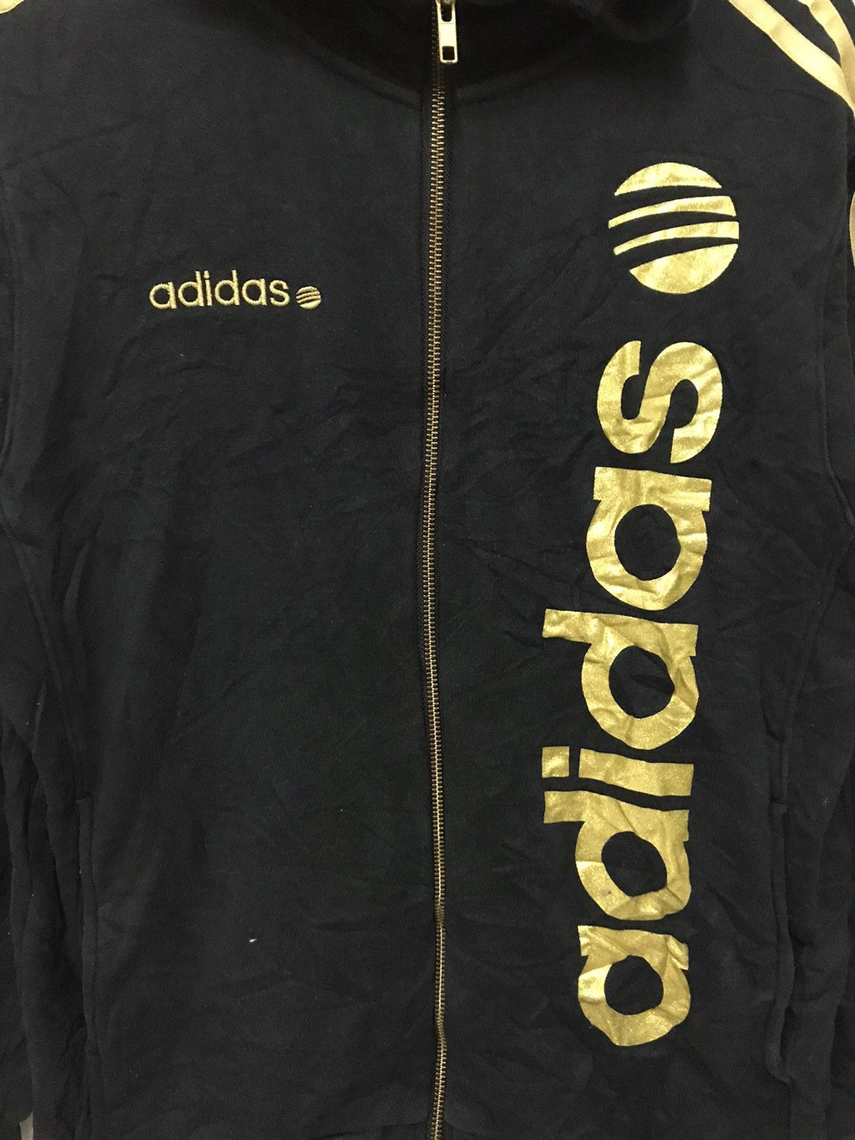 Adidas × Japanese Brand Vintage Adidas Trefoil Sweater Hoodie Big Logo Size US M / EU 48-50 / 2 - 2 Thumbnail