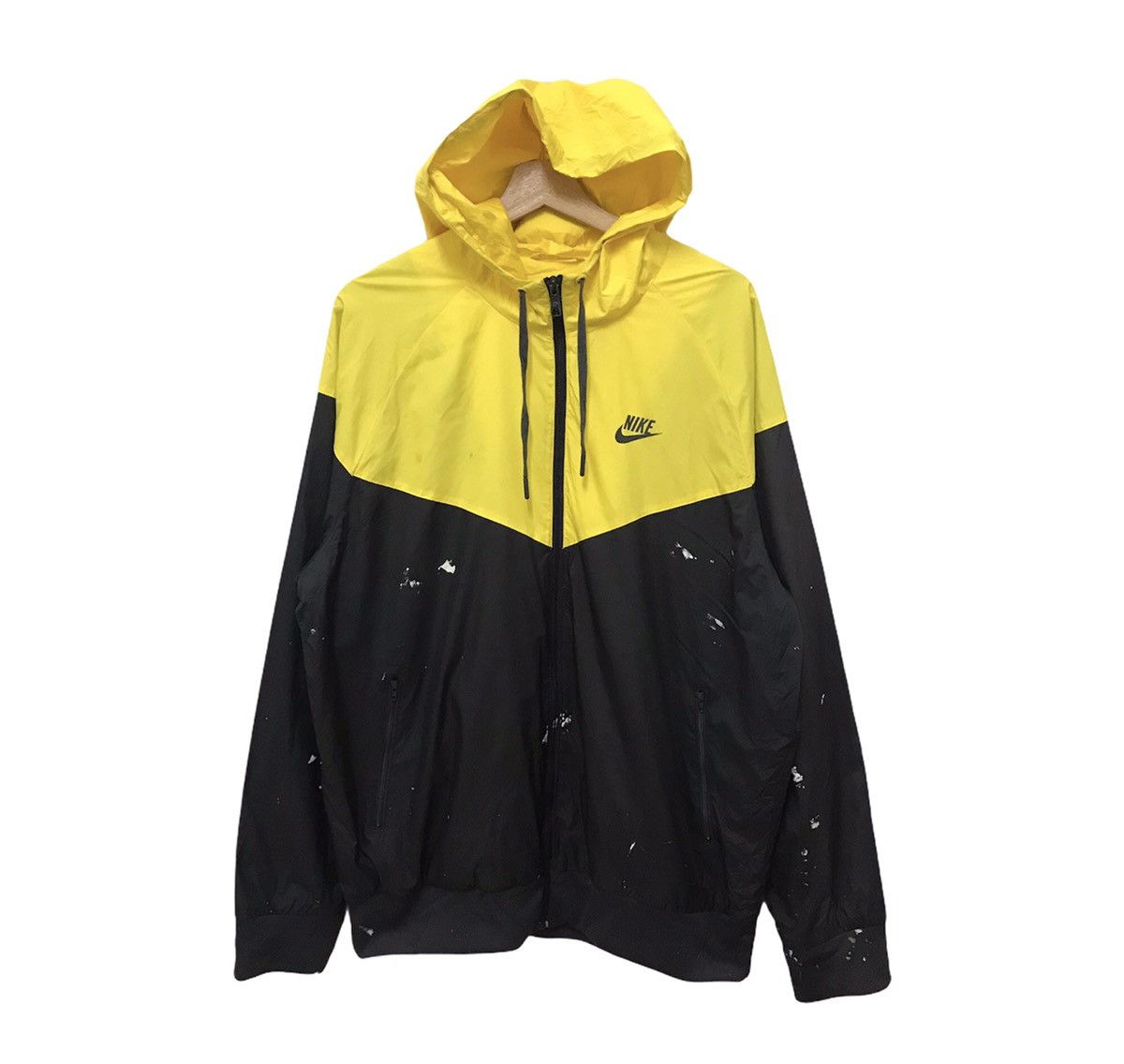 Nike Nike Hoodie Windbreaker Paint Splashed Size US XL / EU 56 / 4 - 1 Thumbnail