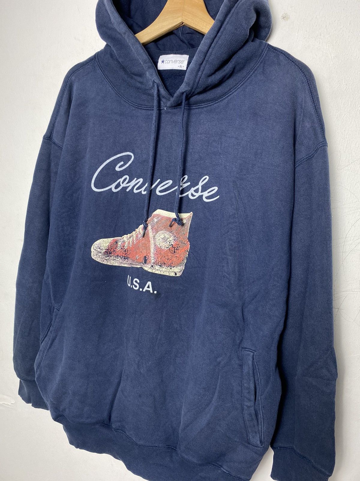 Converse Vintage Converse Hoodies Size US XXL / EU 58 / 5 - 2 Thumbnail