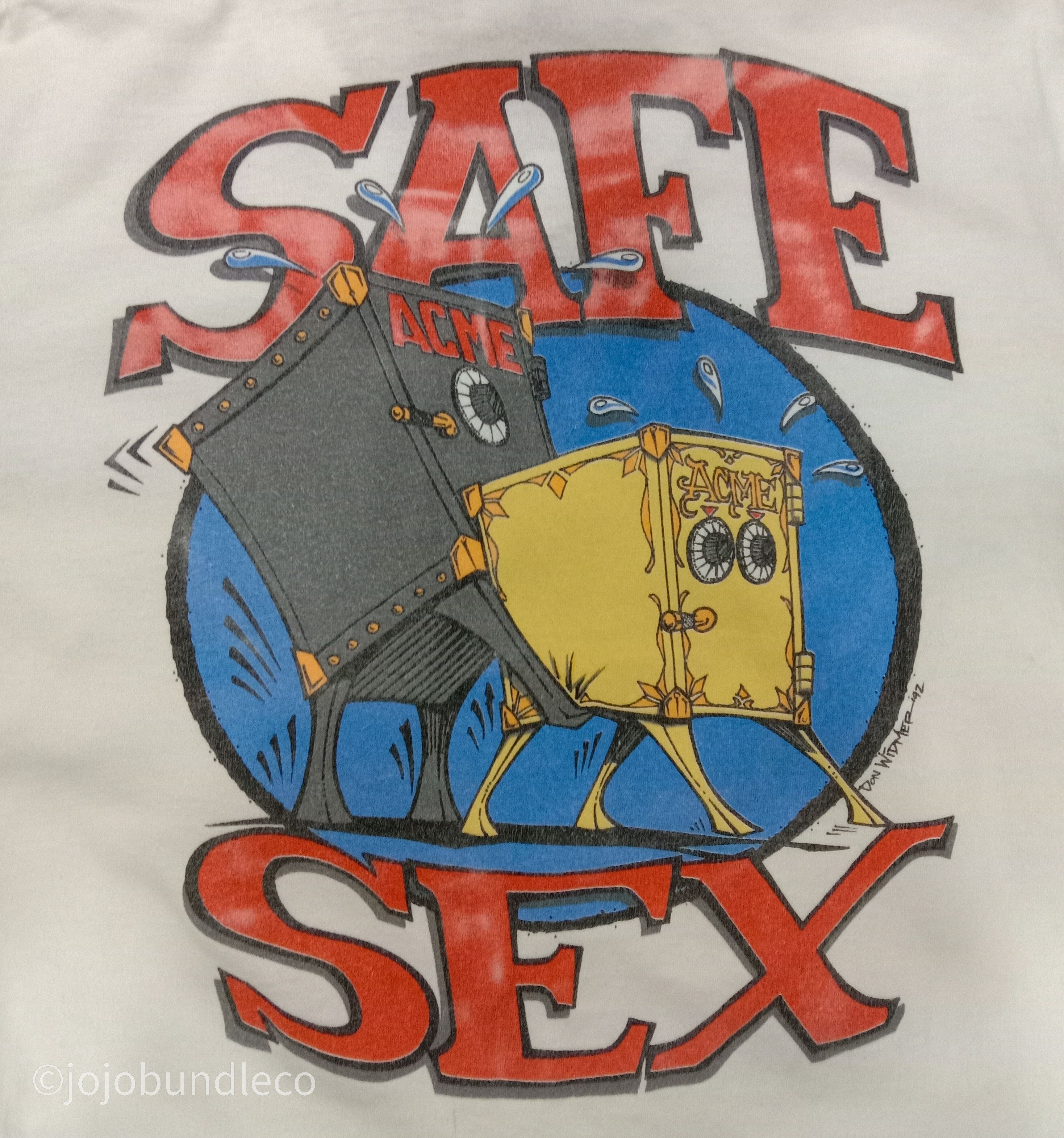 Life's a Beach × Vintage Rare Acme Safe sex art single stitch vtg shirt Size US M / EU 48-50 / 2 - 1 Thumbnail