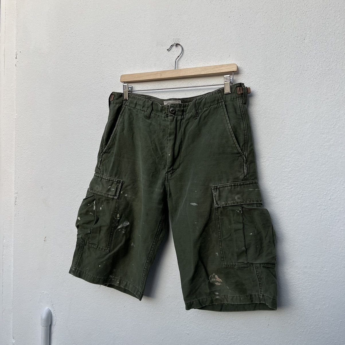 Avirex VINTAGE CARGO PARACHUTE BIKER SHORT PANTS AVIREX USA Size US 32 / EU 48 - 2 Thumbnail