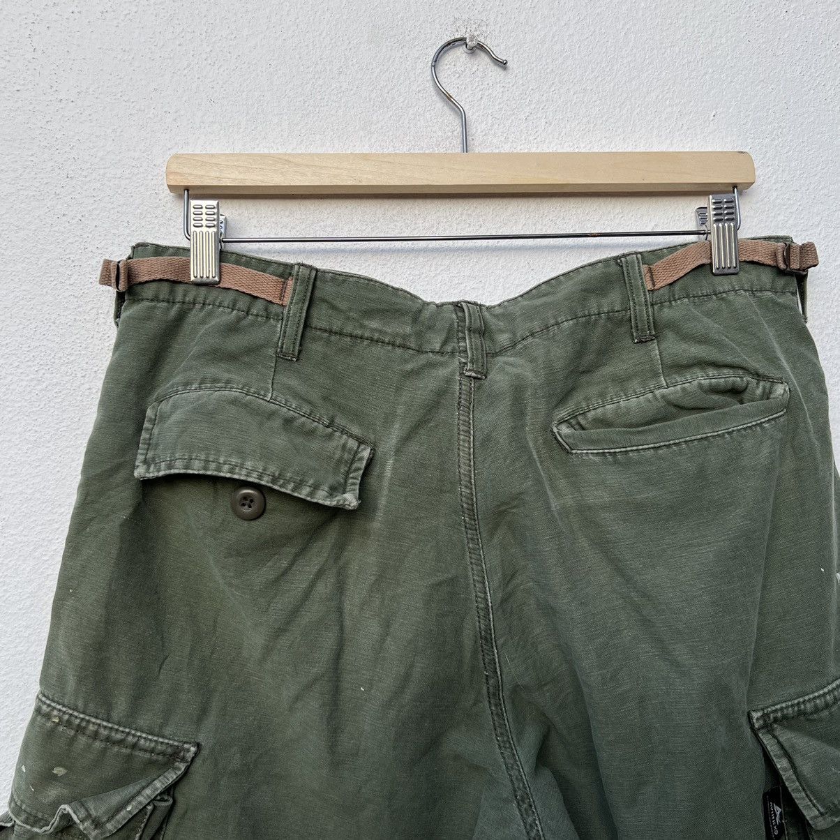 Avirex VINTAGE CARGO PARACHUTE BIKER SHORT PANTS AVIREX USA Size US 32 / EU 48 - 10 Thumbnail