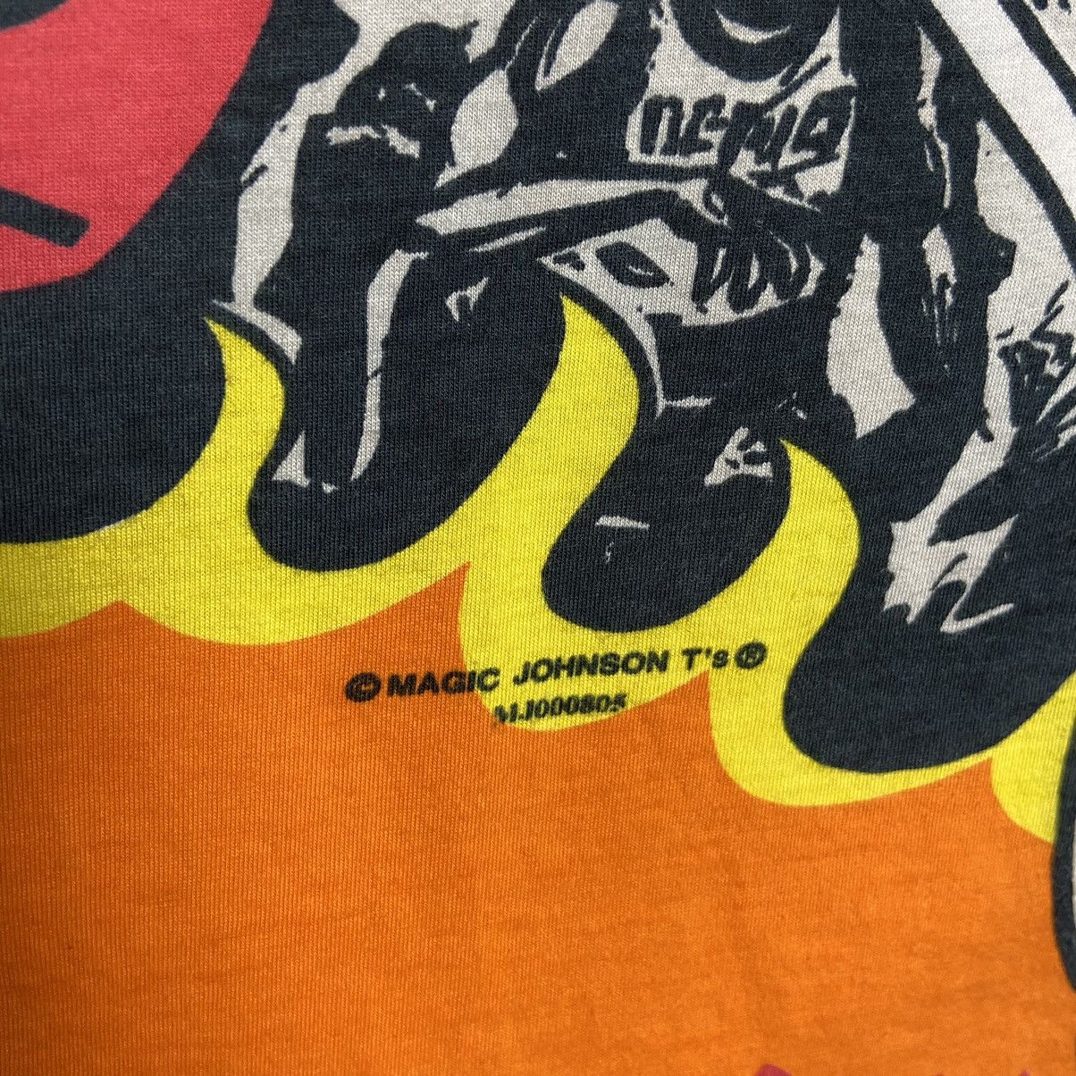 NBA Vintage 90s Magic Johnson Chicago Bulls All Over Print Tee Size US L / EU 52-54 / 3 - 5 Thumbnail