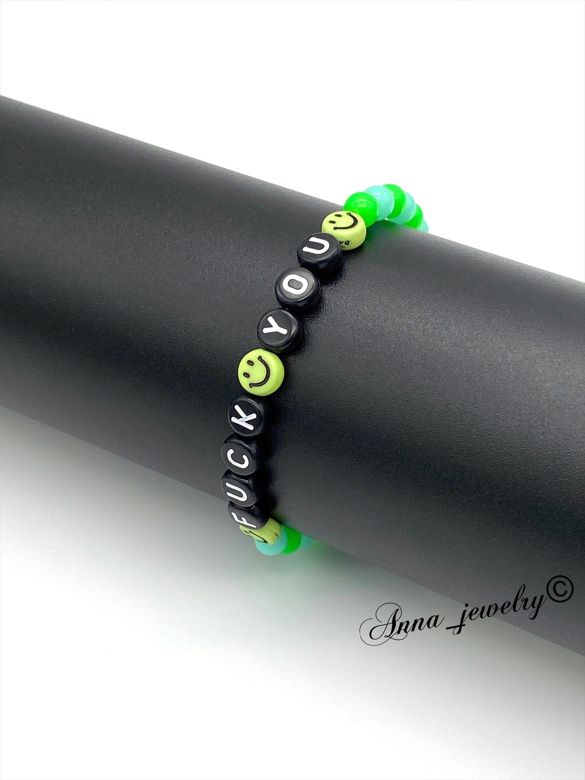 Jewelry Fuck you acrylic stretch bracelet Size ONE SIZE - 2 Thumbnail