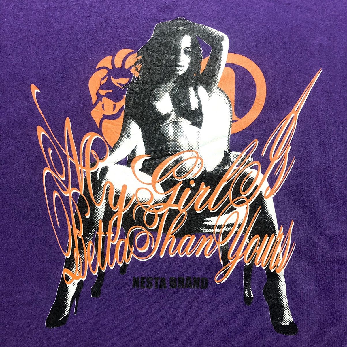 Vintage Rare‼️🔥Nesta Brand Music Is Life Sexy Girl Photo Tee T-Shirt Size US XXL / EU 58 / 5 - 4 Thumbnail