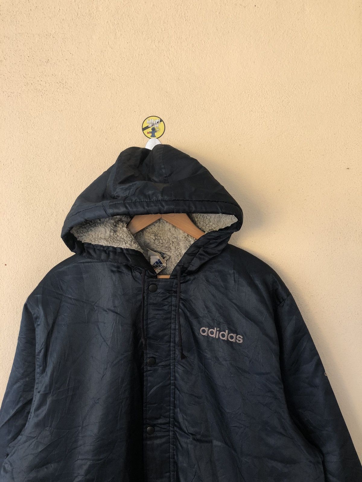 Adidas VINTAGE ADIDAS WINTER COAT PLAIN DESIGN Size US M / EU 48-50 / 2 - 2 Thumbnail