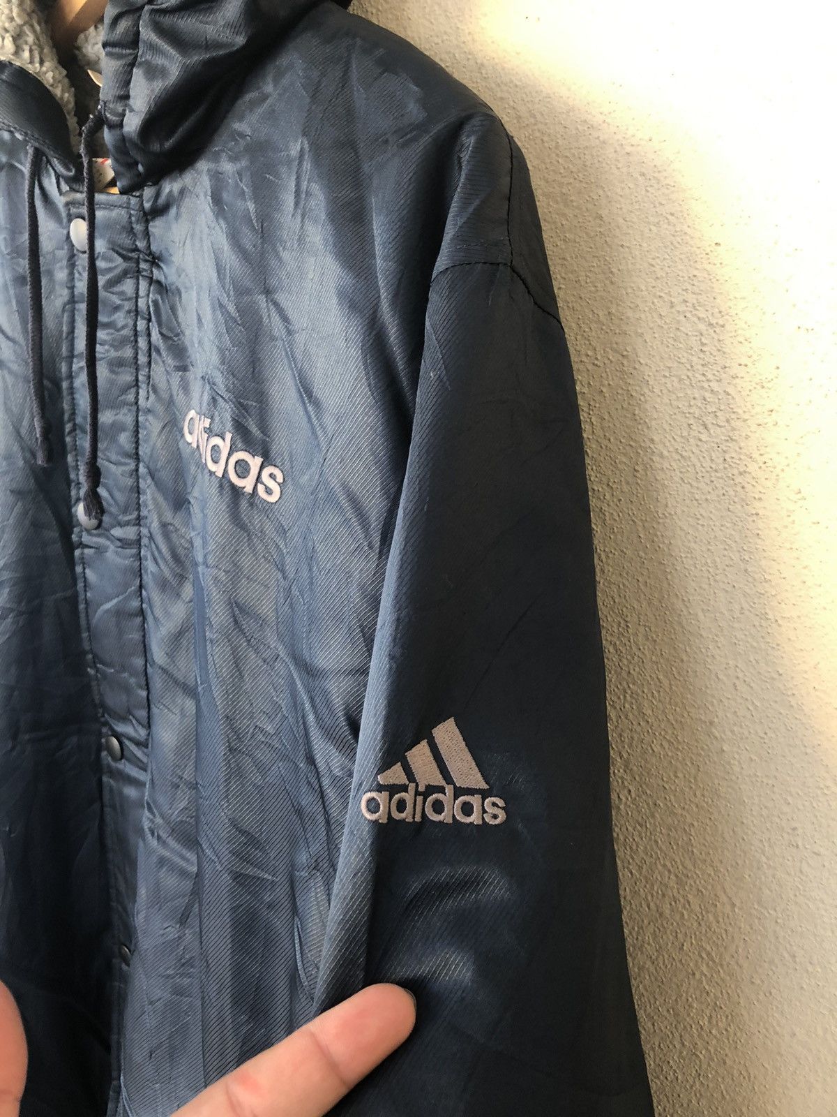 Adidas VINTAGE ADIDAS WINTER COAT PLAIN DESIGN Size US M / EU 48-50 / 2 - 3 Thumbnail